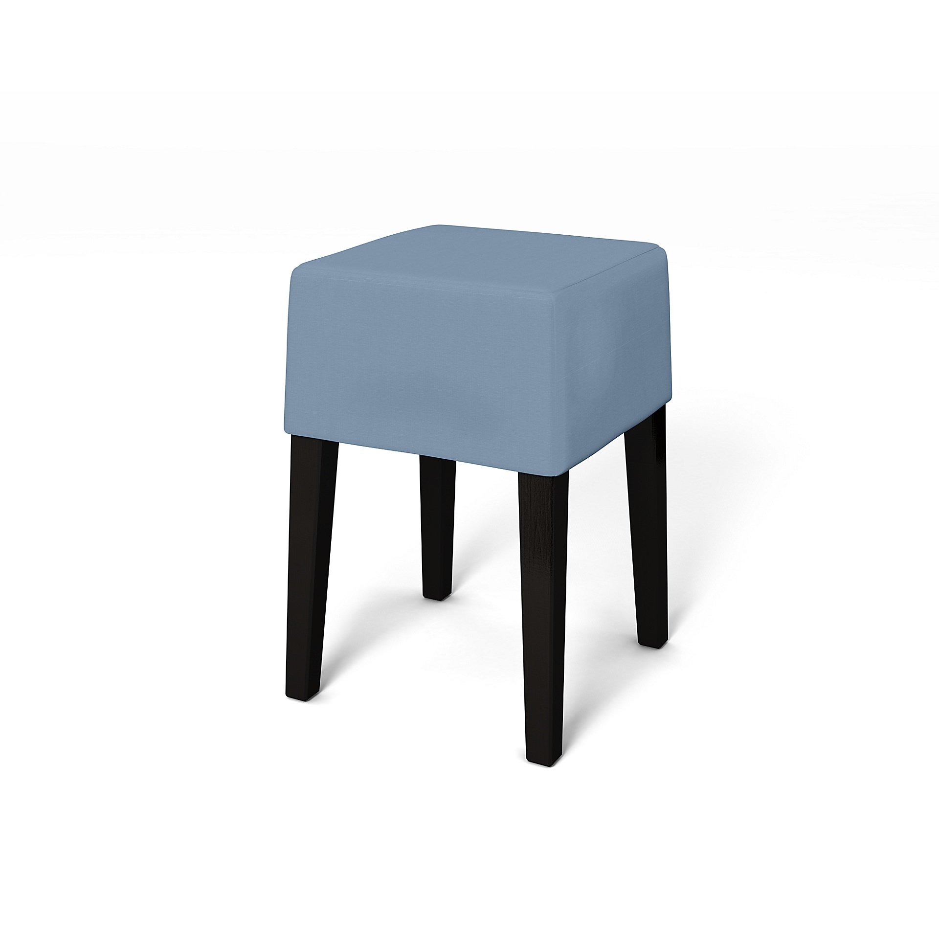 IKEA - Nils Stool Cover, Dusty Blue, Cotton - Bemz