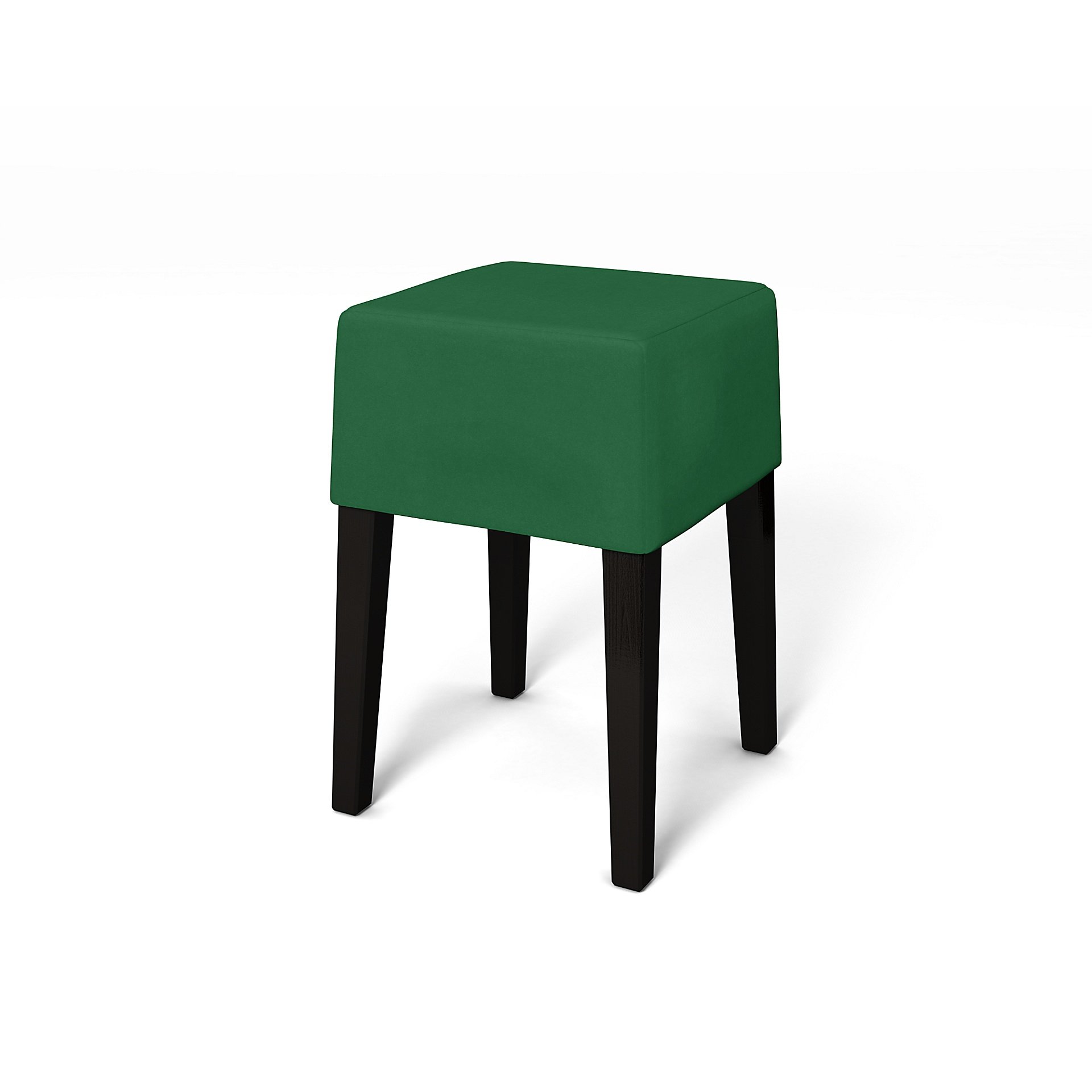 IKEA - Nils Stool Cover, Abundant Green, Velvet - Bemz