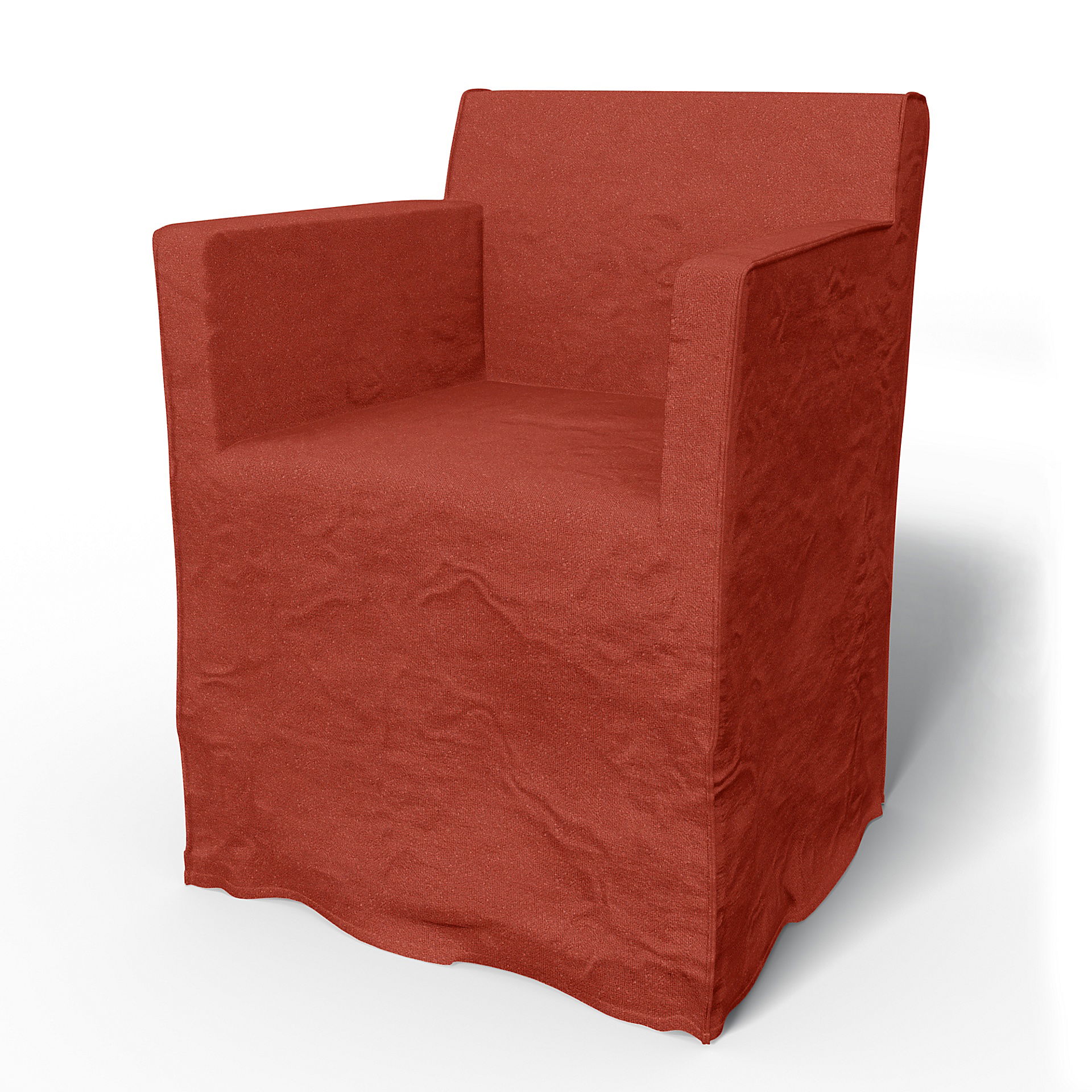 IKEA - Nils Dining Chair with Armrests Cover, Coral Red, Outdoor - Bemz