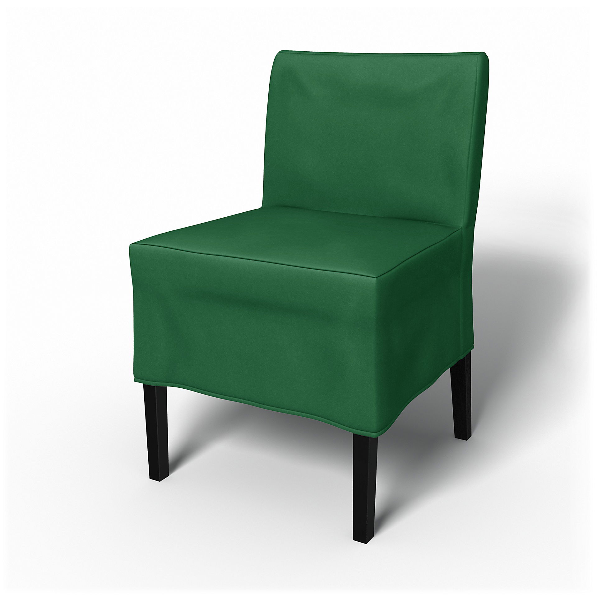 IKEA - Nils Dining Chair Cover, Abundant Green, Velvet - Bemz