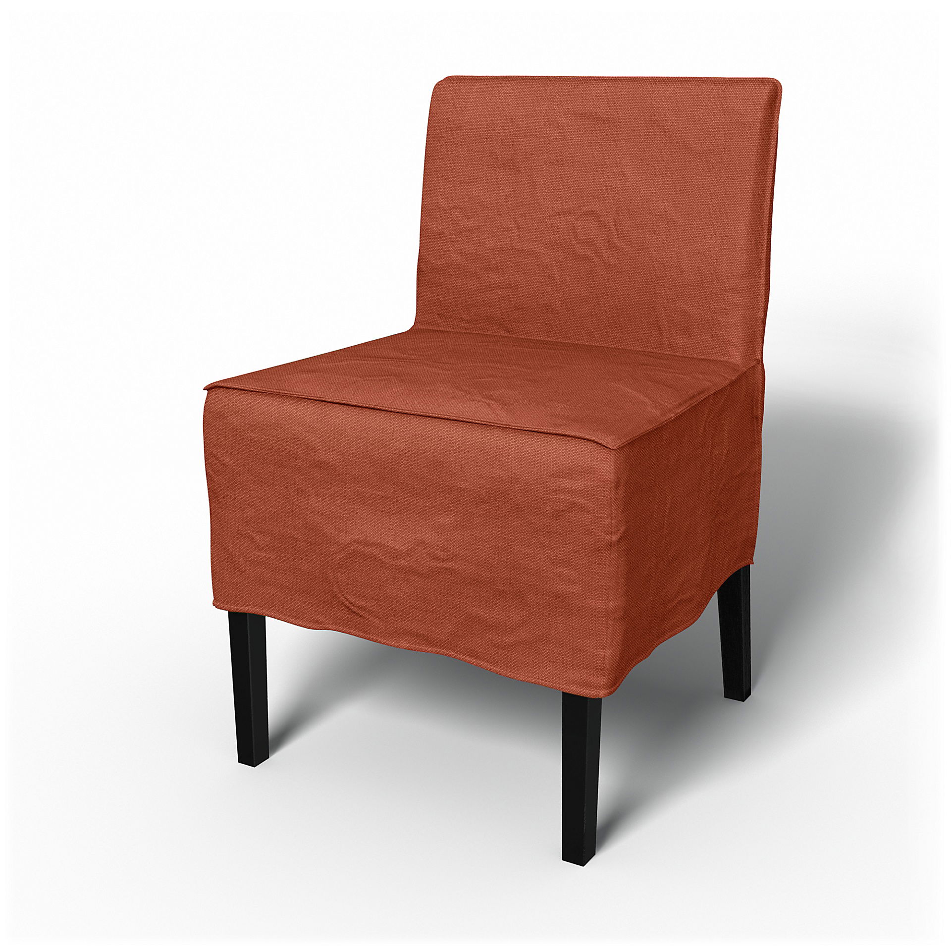 IKEA - Överdrag till Nils stol, Burnt Orange, Linne - Bemz