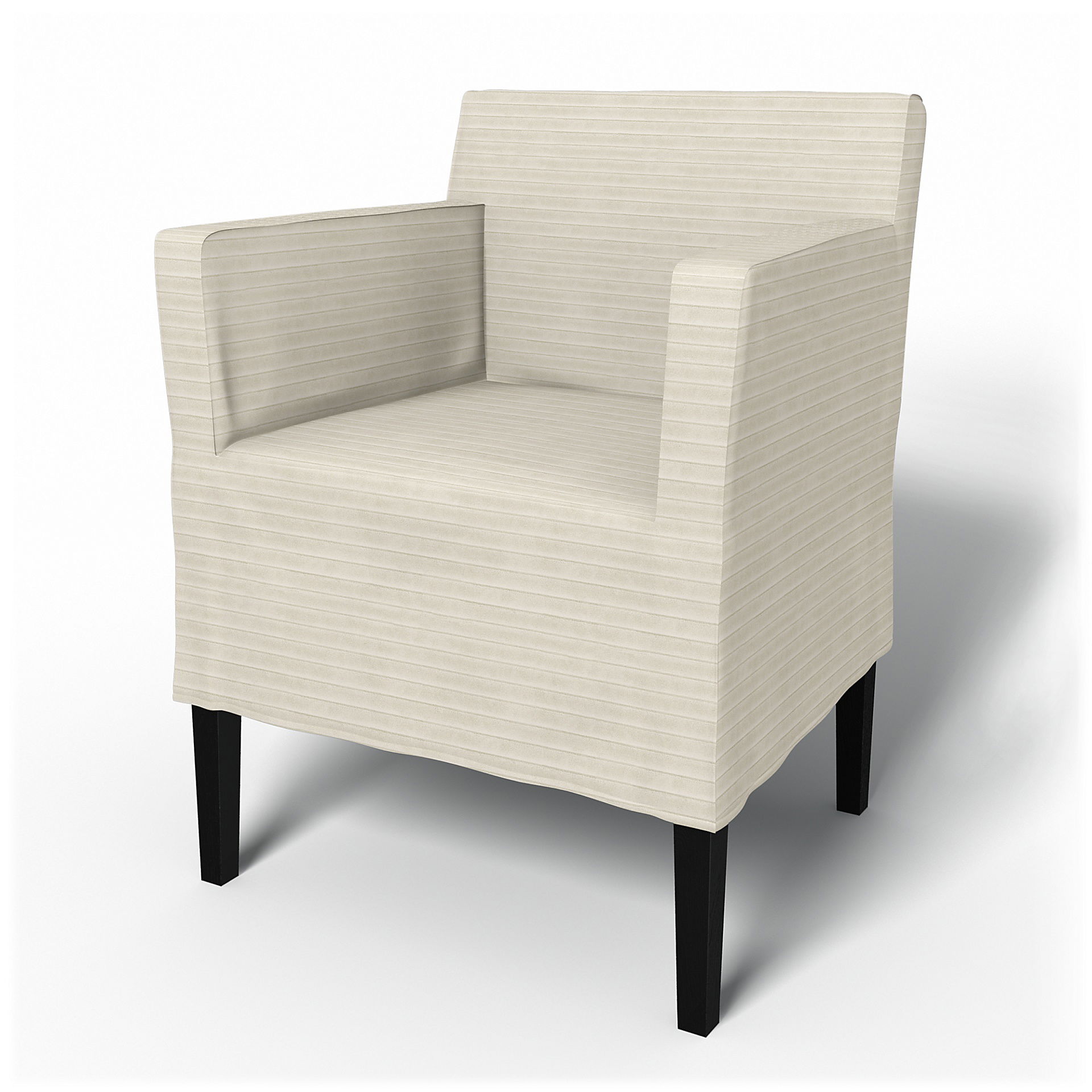 IKEA - Nils Dining Chair with Armrests Cover, Tofu, Corduroy - Bemz