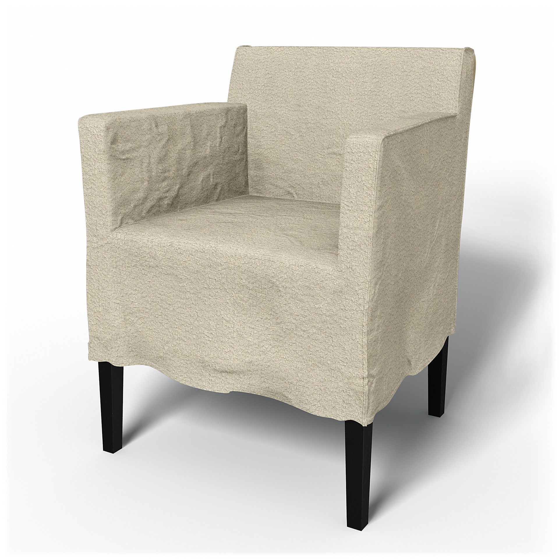 IKEA - Nils Dining Chair with Armrests Cover, Natural White, BEMZ NATURE'S PALETTE COLLECTION - Bemz