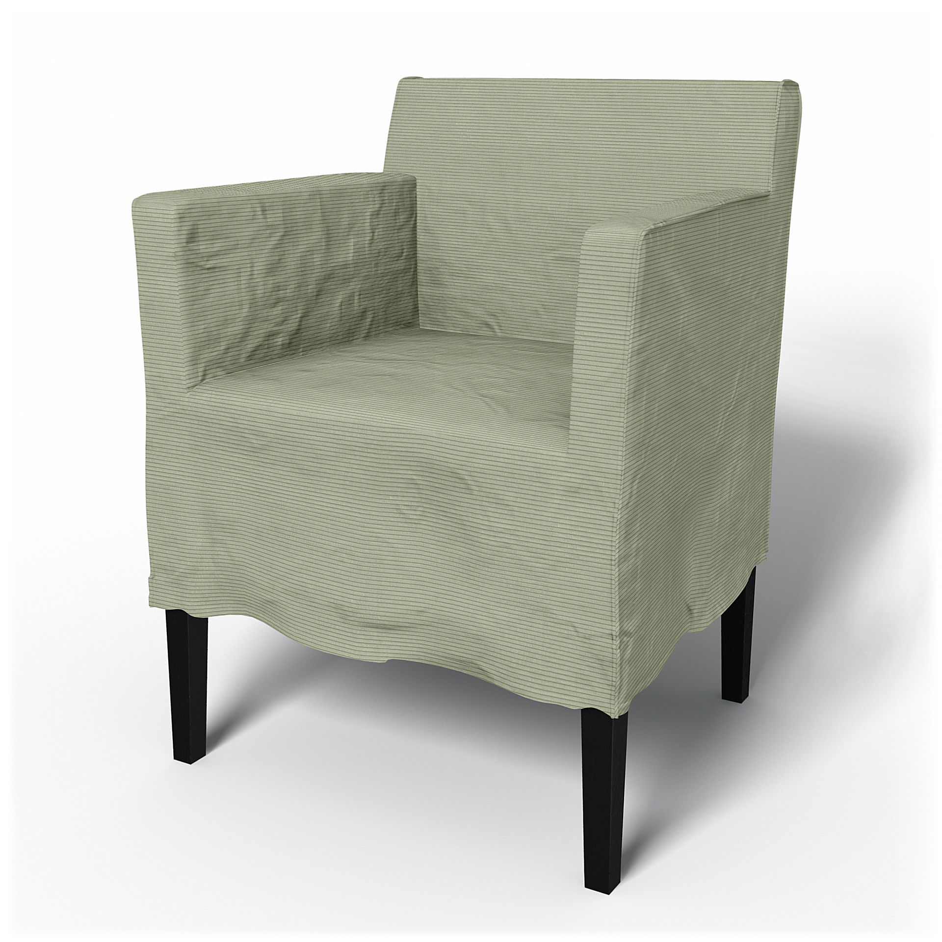 IKEA - Nils Dining Chair with Armrests Cover, Seagrass, Corduroy - Bemz