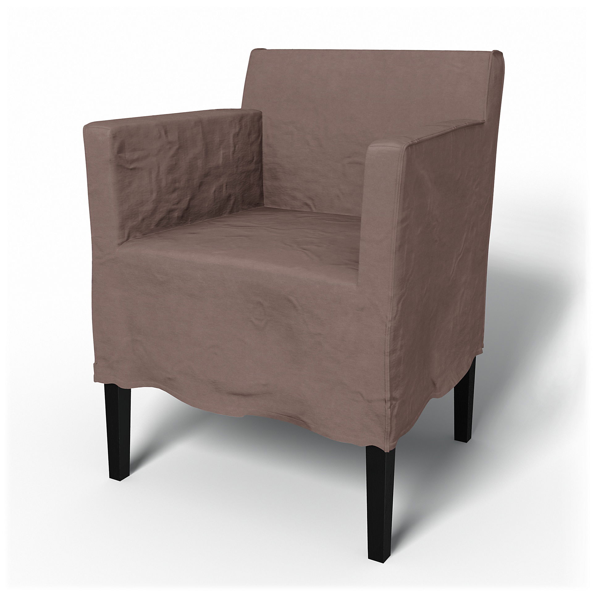 IKEA - Nils Dining Chair with Armrests Cover, Lavender, Velvet - Bemz