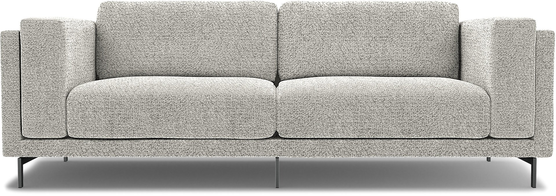 IKEA - Nockeby 3 Seater Sofa Cover, Driftwood, Boucle & Texture - Bemz