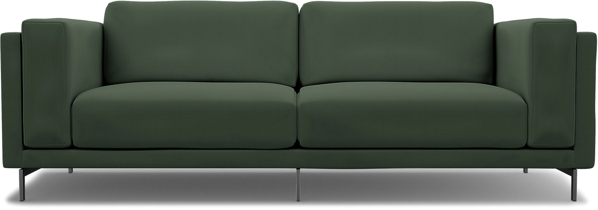 IKEA - Överdrag till Nockeby 3-sitssoffa, Thyme, Bomull - Bemz