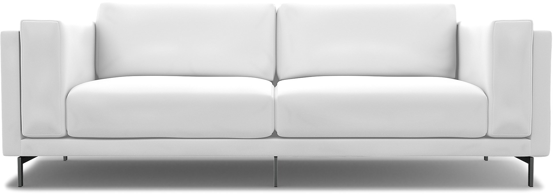 IKEA - Nockeby 3 Seater Sofa Cover, Absolute White, Linen - Bemz