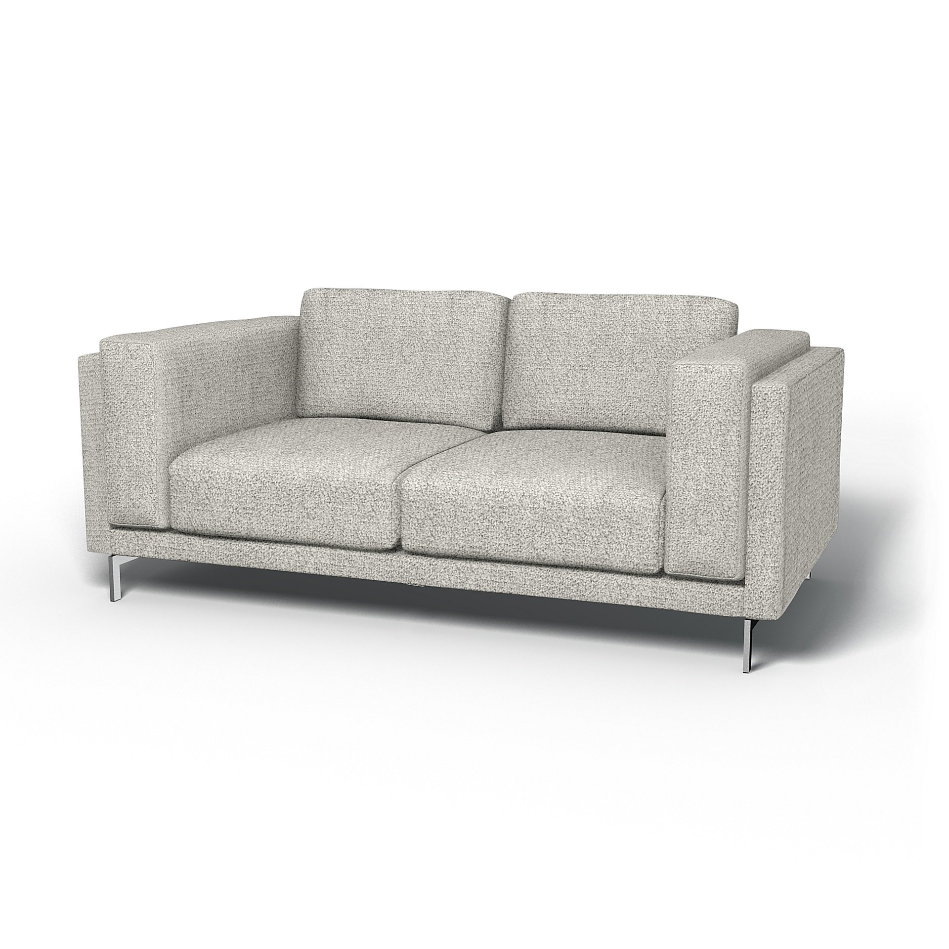 IKEA - Nockeby 2 Seater Sofa Cover, Driftwood, Boucle & Texture - Bemz