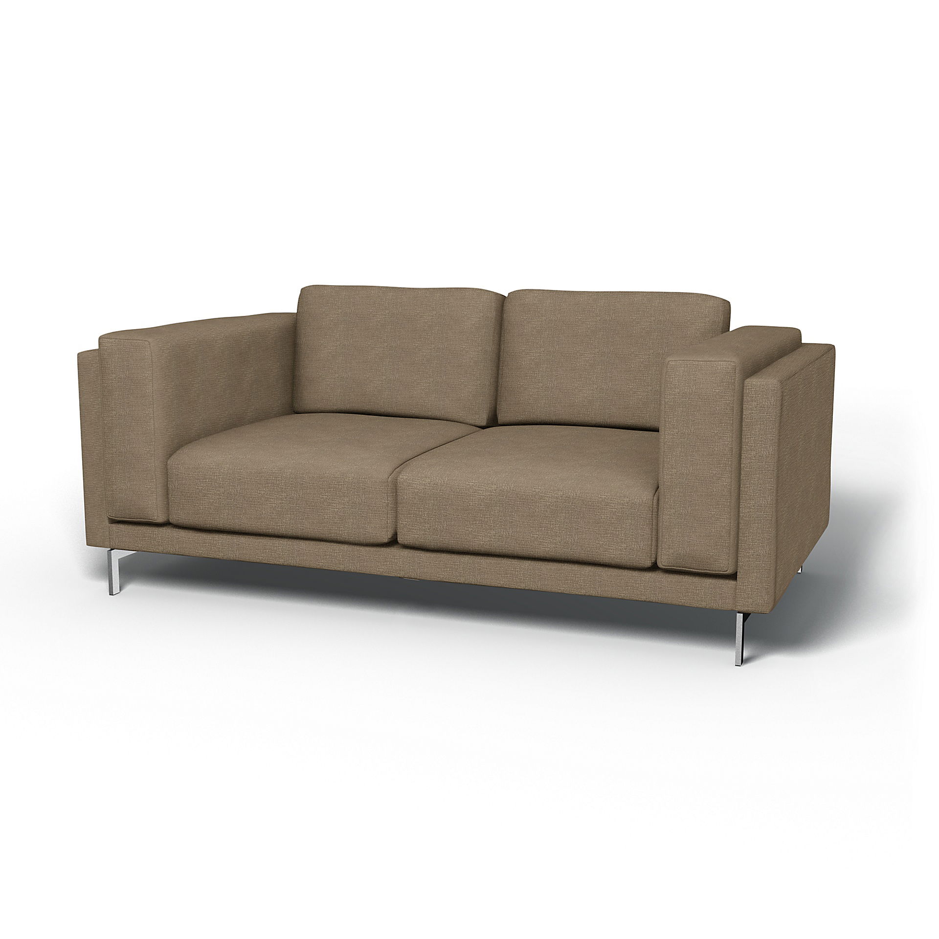 IKEA - Nockeby 2 Seater Sofa Cover, Camel, Bouclé & Texture - Bemz