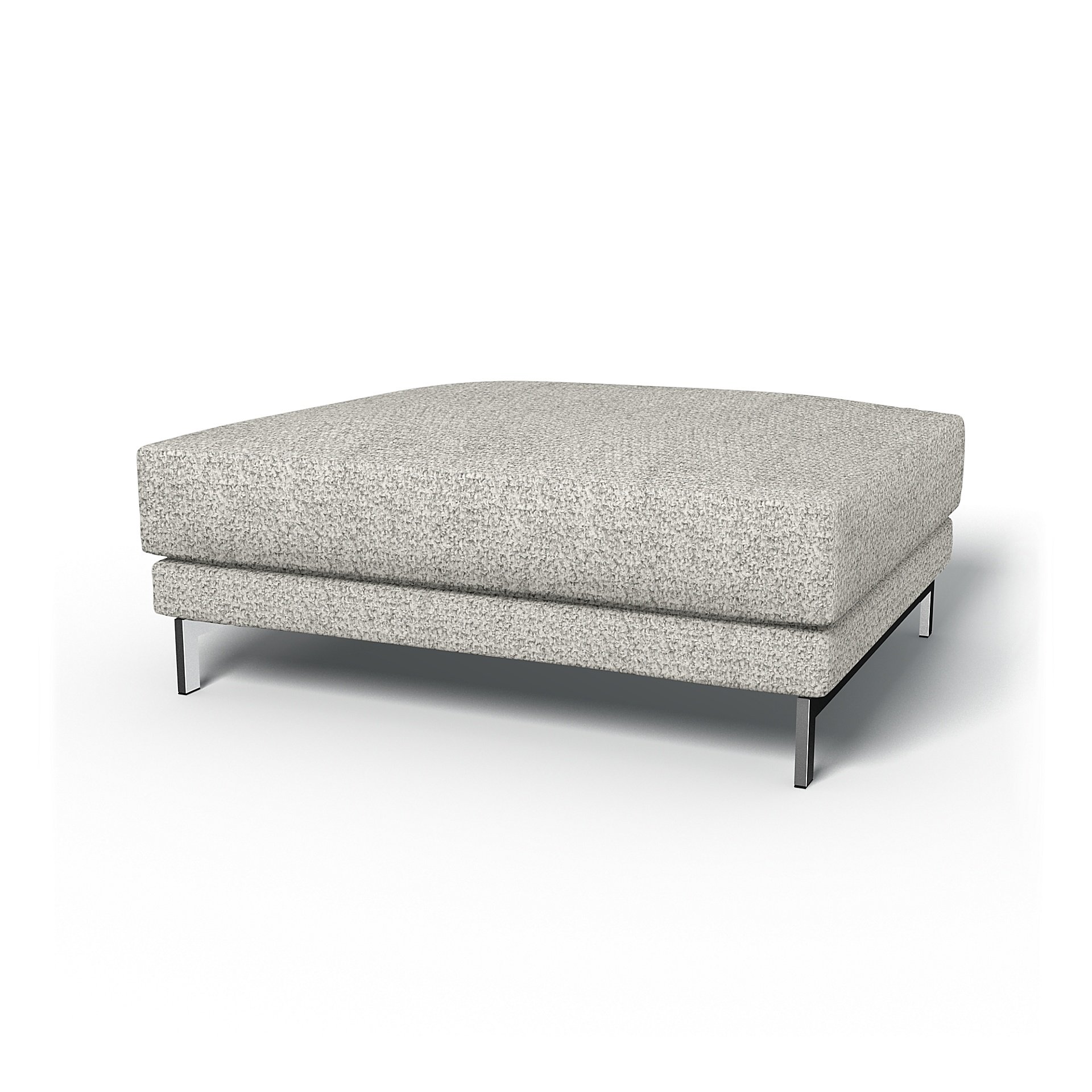 IKEA - Nockeby Footstool Cover, Driftwood, Boucle & Texture - Bemz