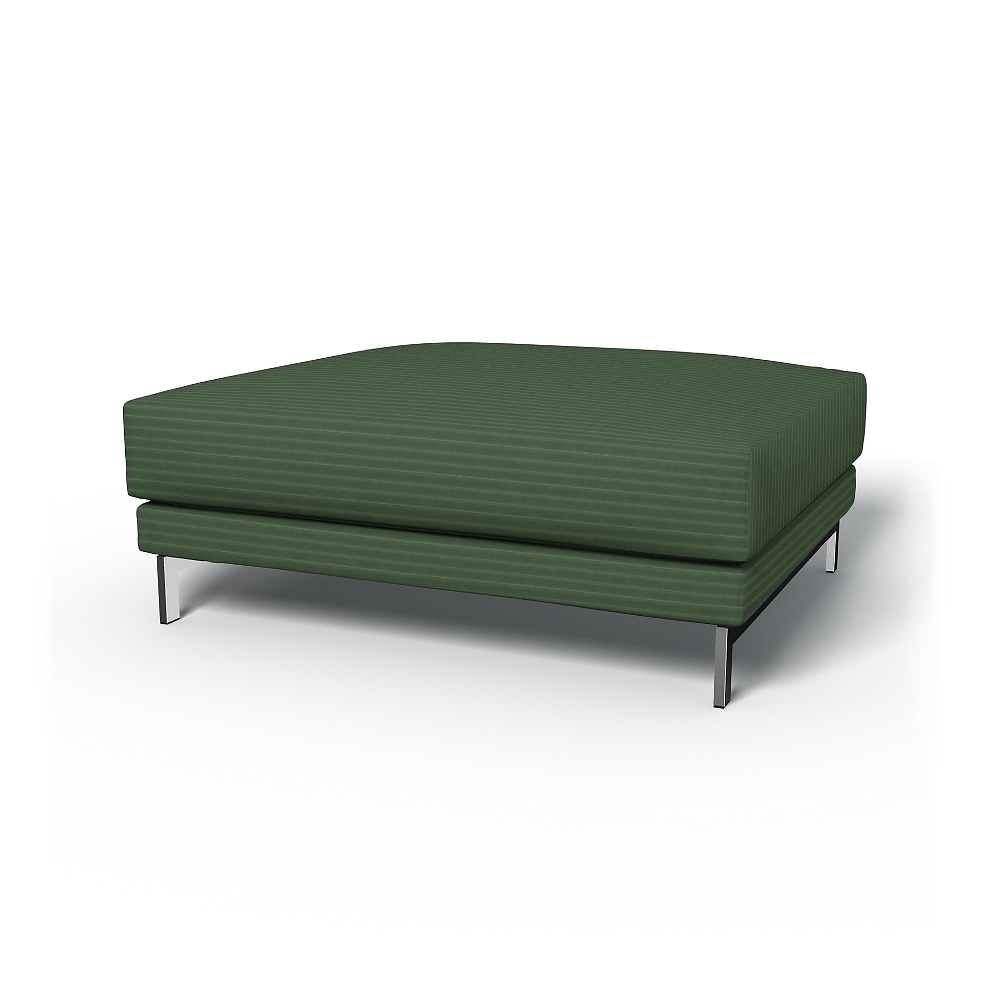 IKEA - Nockeby Footstool Cover, Palm Green, Corduroy - Bemz