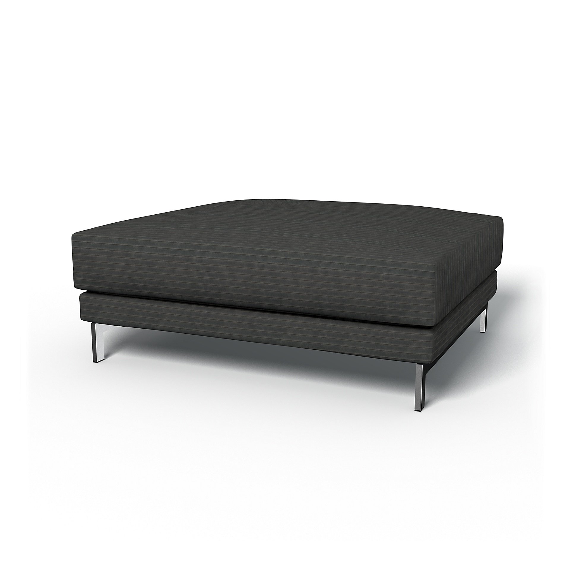 IKEA - Nockeby Footstool Cover, Licorice, Corduroy - Bemz