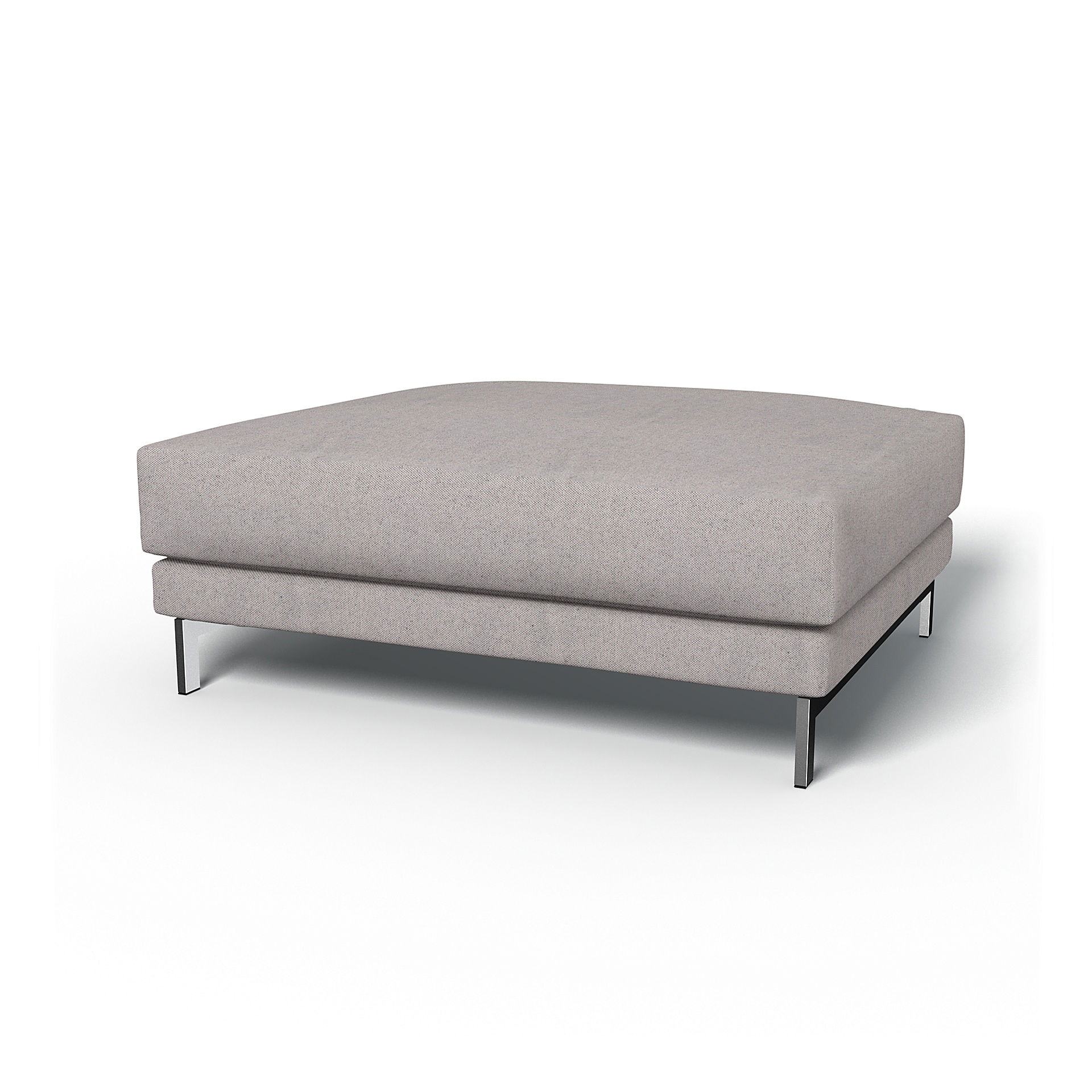 IKEA - Nockeby Footstool Cover, Natural, Cotton - Bemz