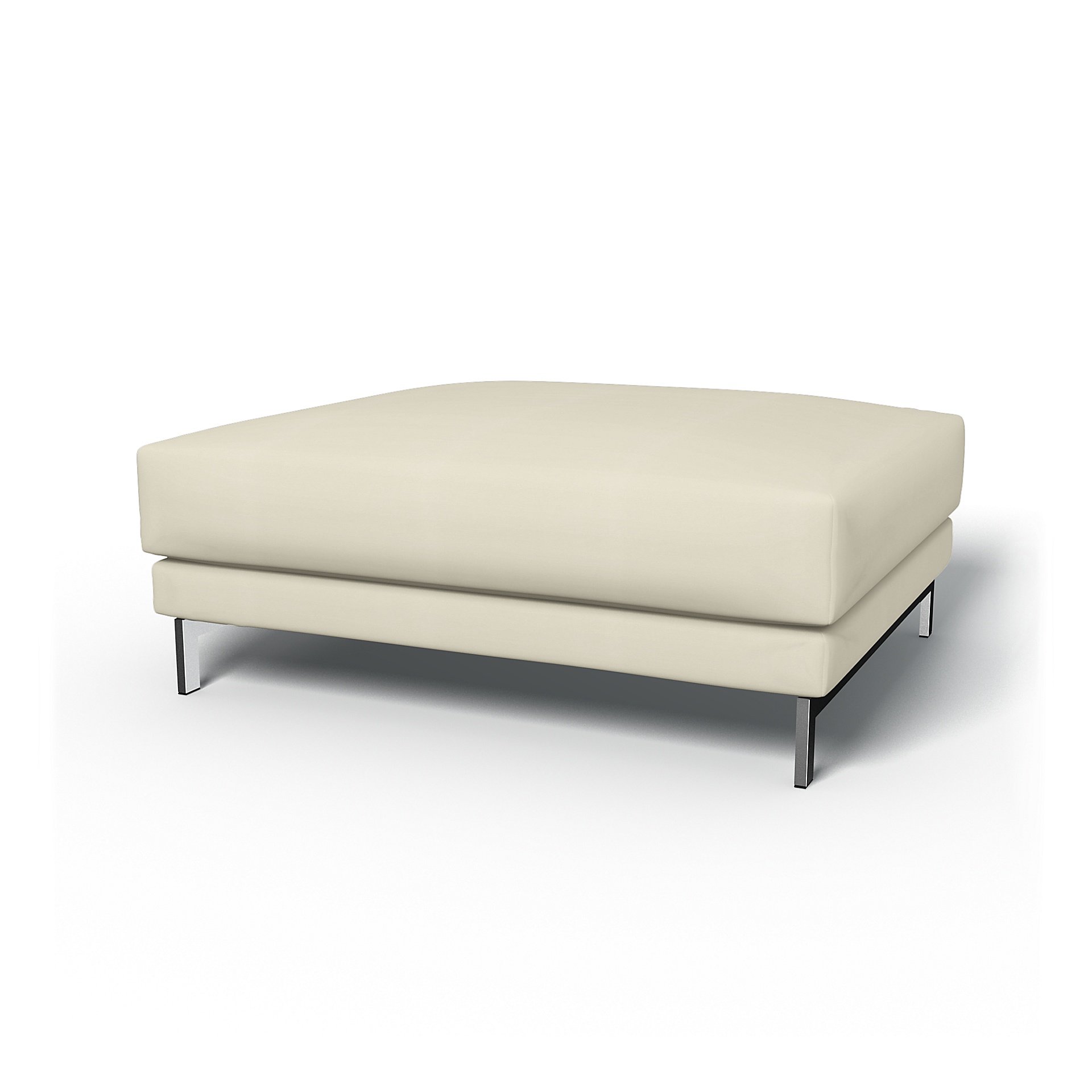 IKEA - Nockeby Footstool Cover, Tofu, Cotton - Bemz