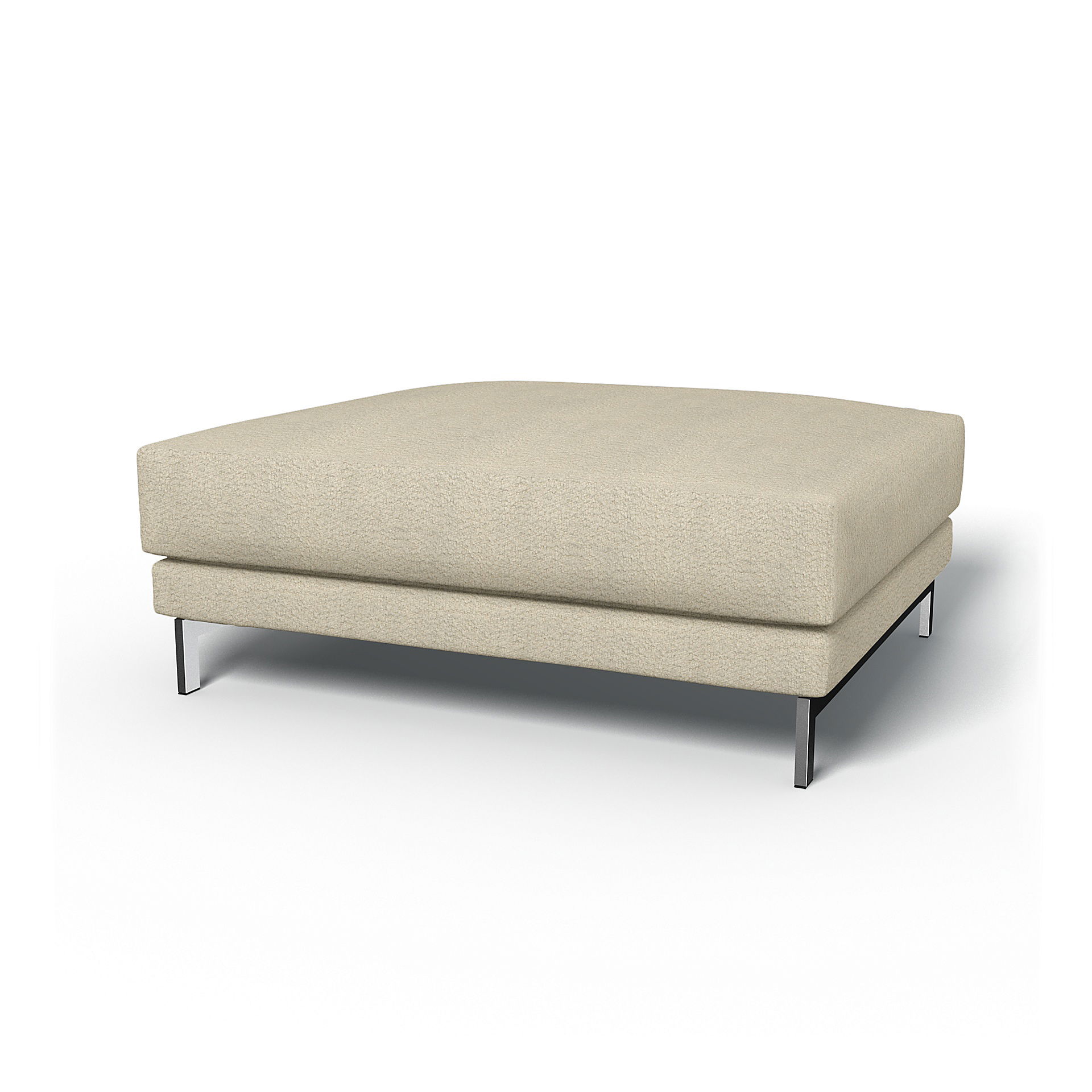 IKEA - Nockeby Footstool Cover, Natural White, BEMZ NATURE'S PALETTE COLLECTION - Bemz