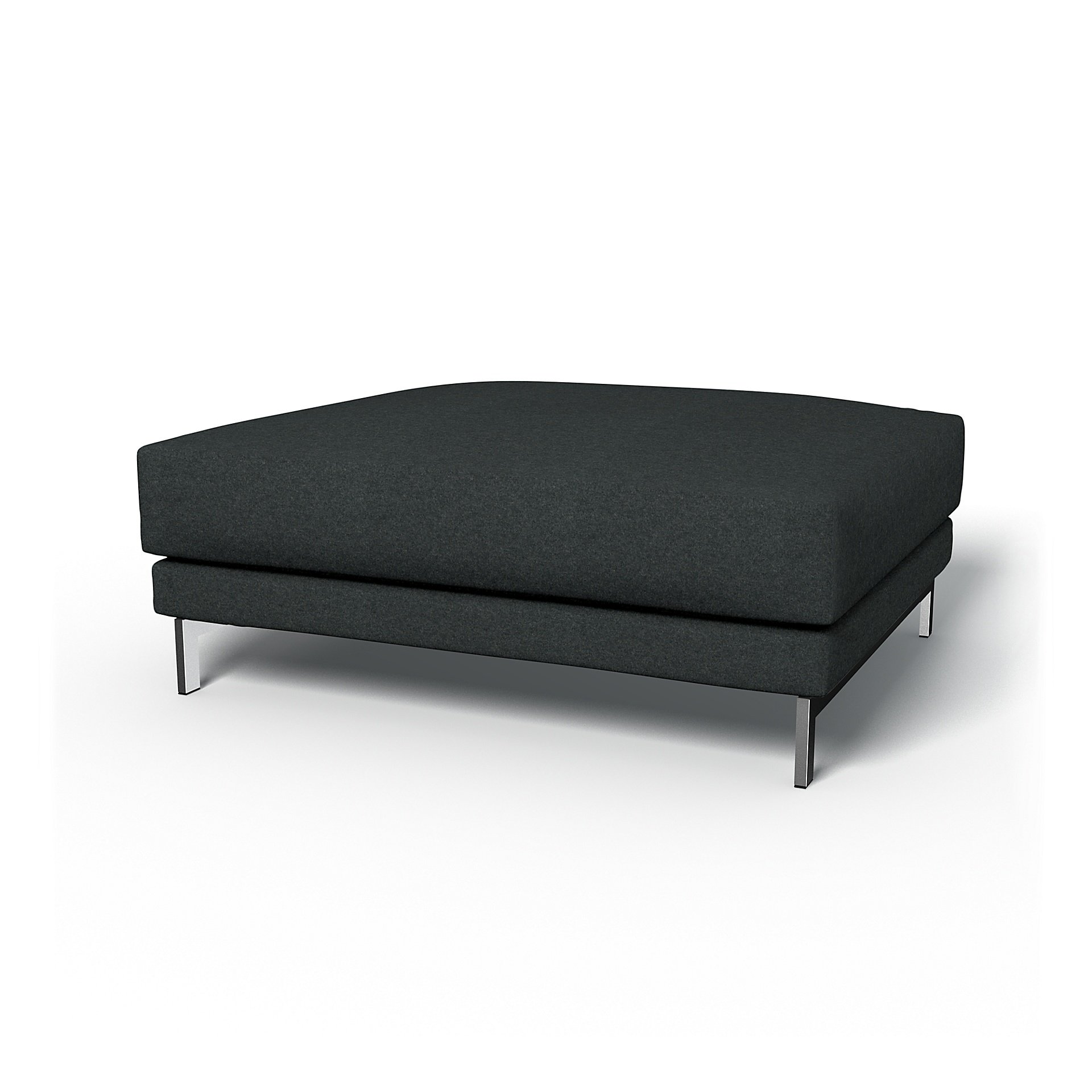 IKEA - Nockeby Footstool Cover, Stone, Wool - Bemz