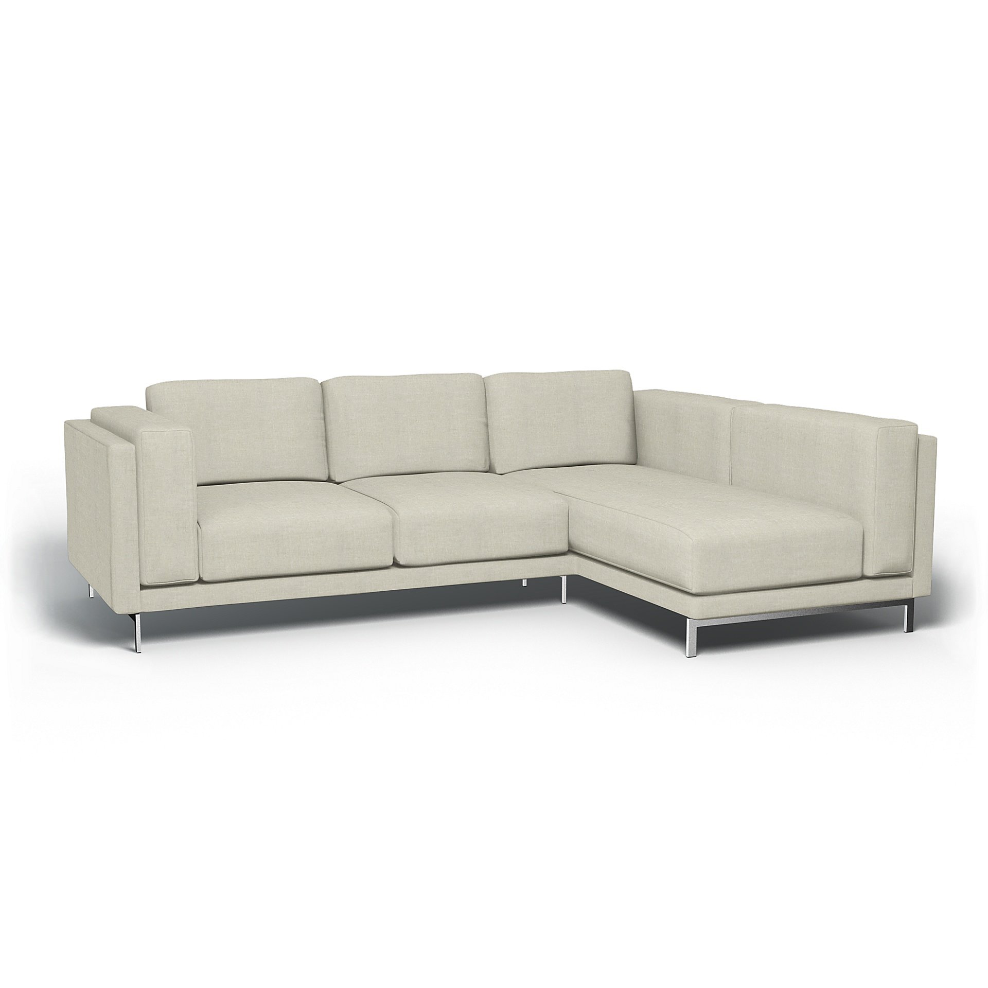 3 IKEA NOCKEBY Three Seat Sofa Cover Slipcover RISANE WHITE New in Box! 
