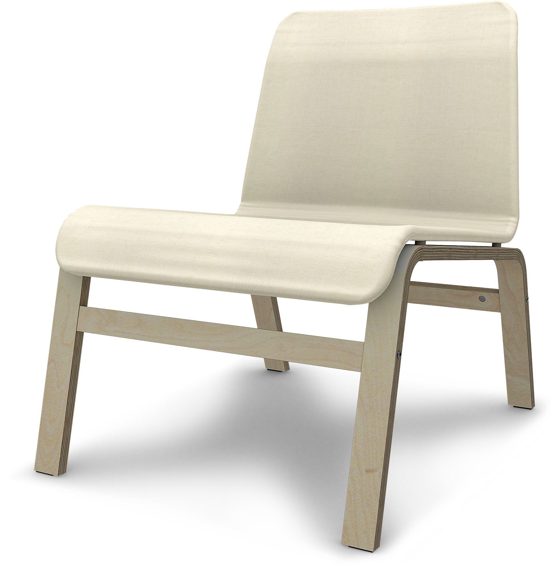 IKEA - Cover for Nolmyra chair, White, Linen - Bemz
