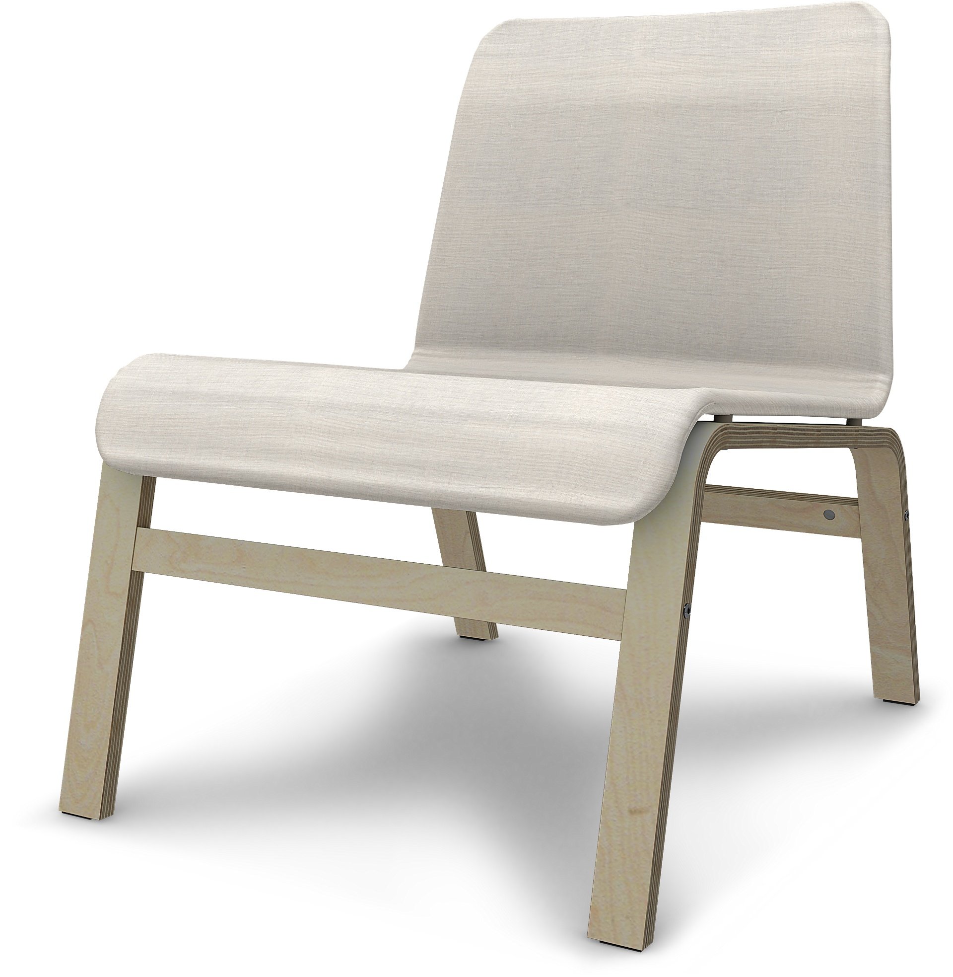 IKEA - Nolmyra Chair Cover, Soft White, Linen - Bemz