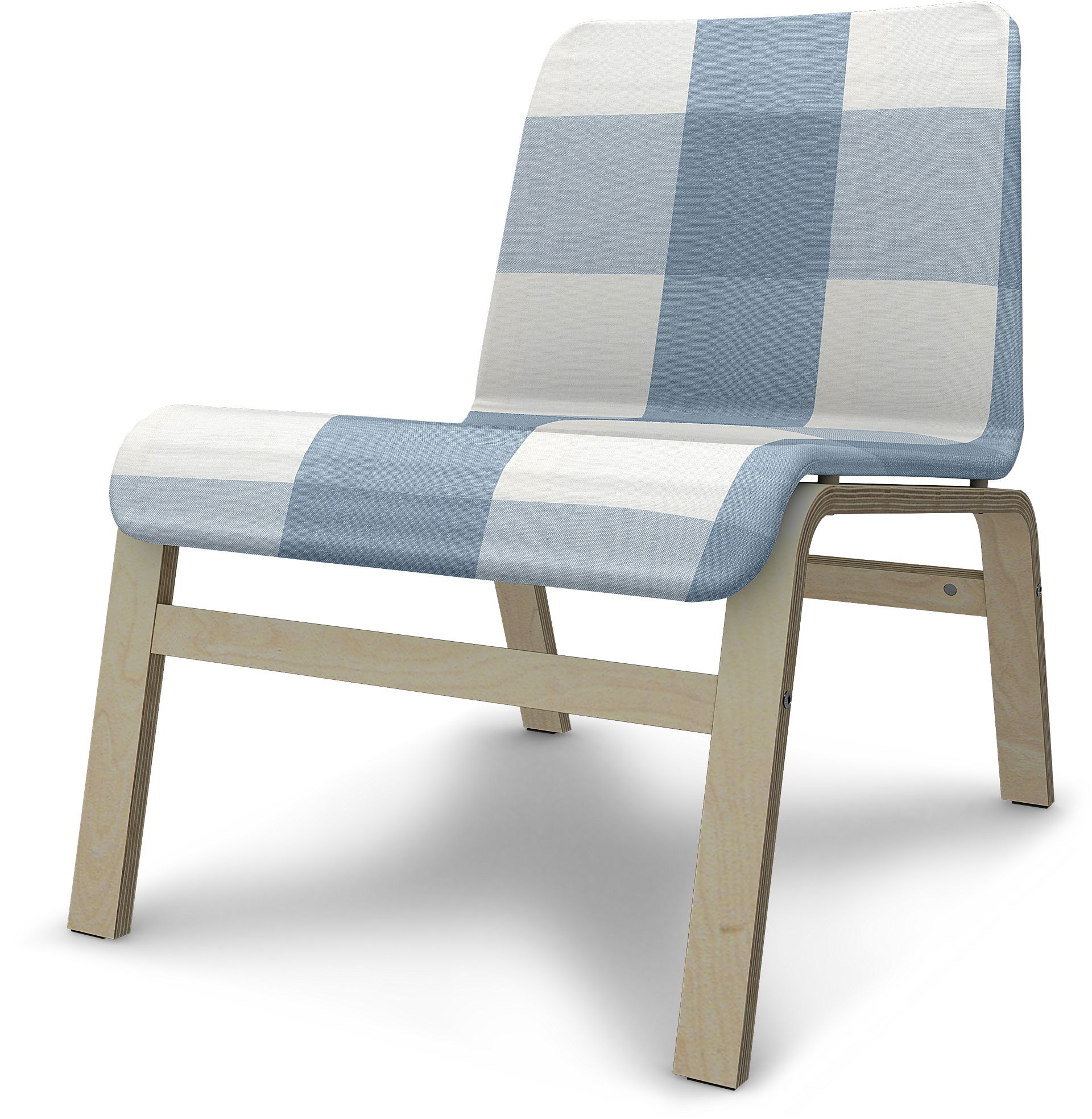 IKEA - Cover for Nolmyra chair, Sky Blue, Linen - Bemz
