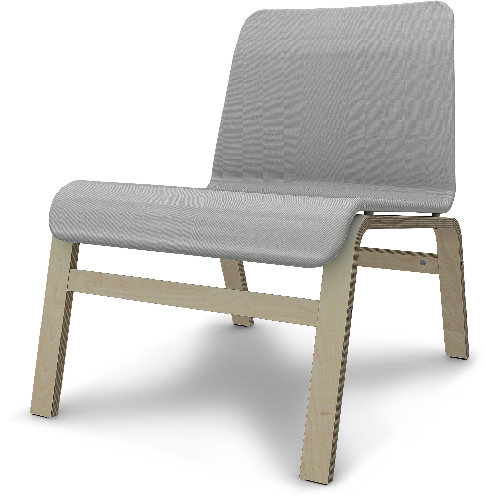 IKEA - Nolmyra Chair Cover, Silver Grey, Cotton - Bemz