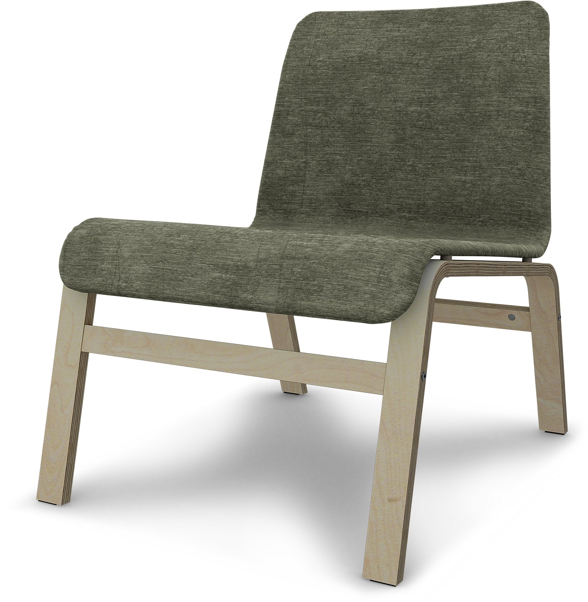 IKEA - Nolmyra chair, Green Grey, Velvet - Bemz