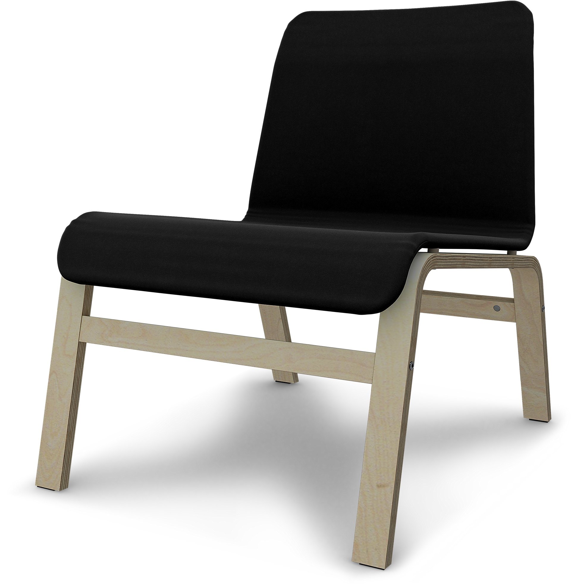IKEA - Nolmyra Chair Cover, Black, Velvet - Bemz