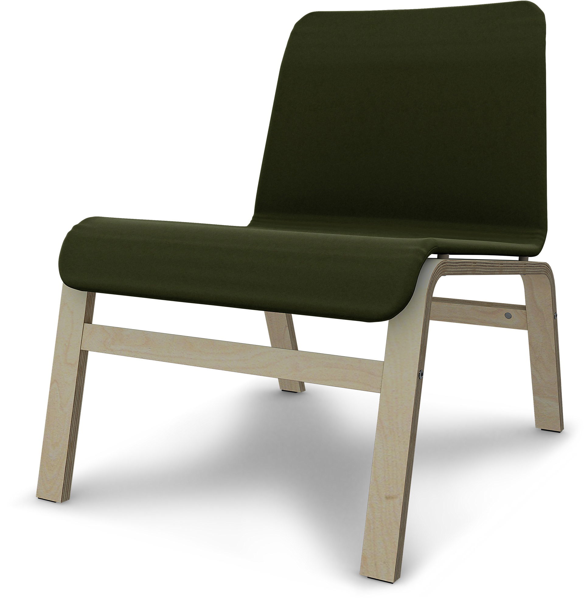 IKEA - Cover for Nolmyra chair, Moss, Velvet - Bemz
