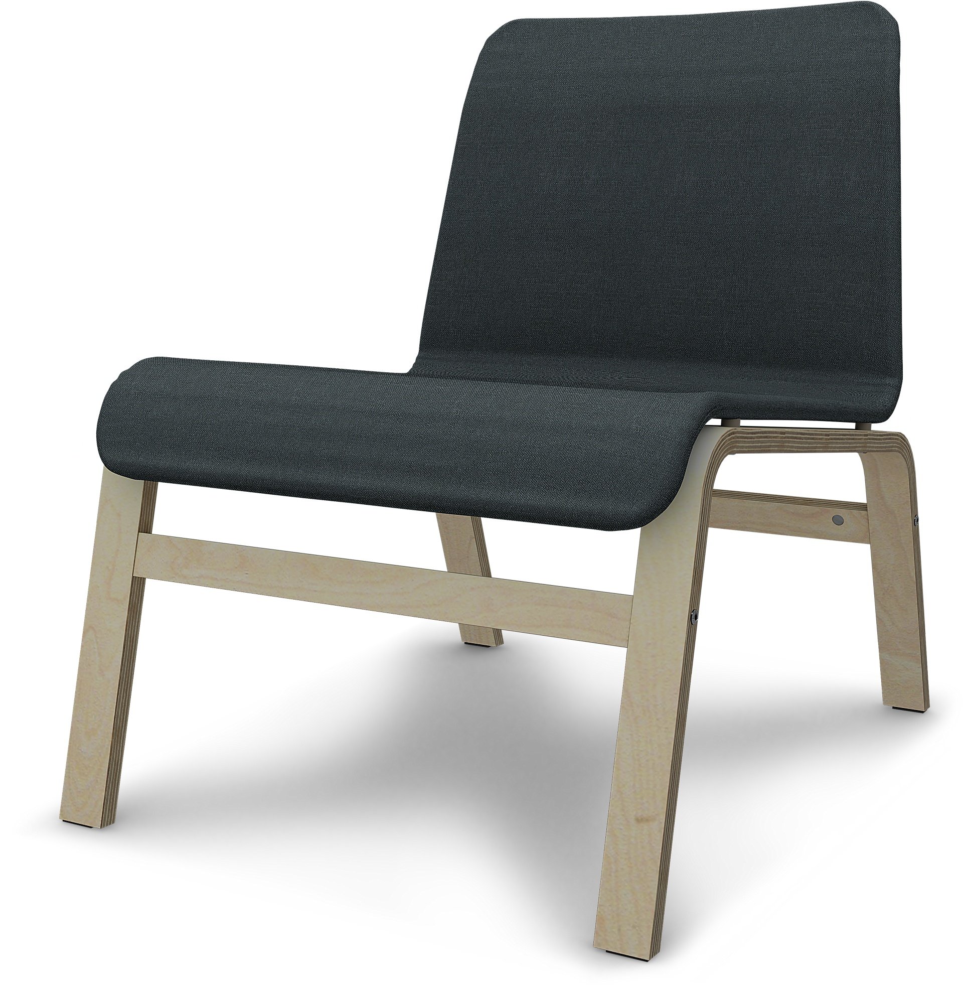 IKEA - Nolmyra Chair Cover, Graphite Grey, Linen - Bemz