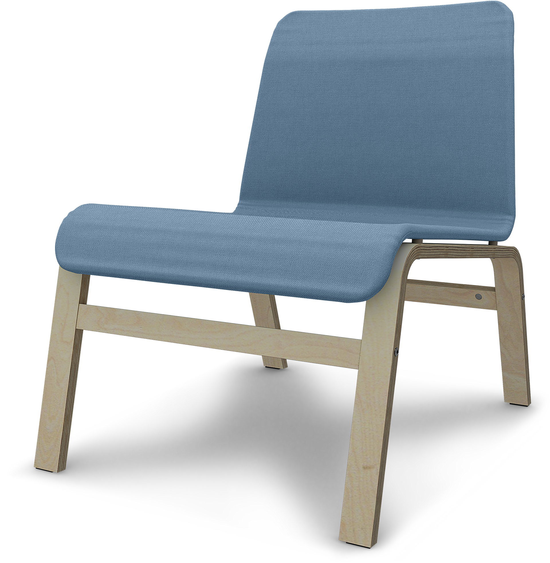 IKEA - Överdrag till Nolmyra fåtölj, Vintage Blue, Linne - Bemz