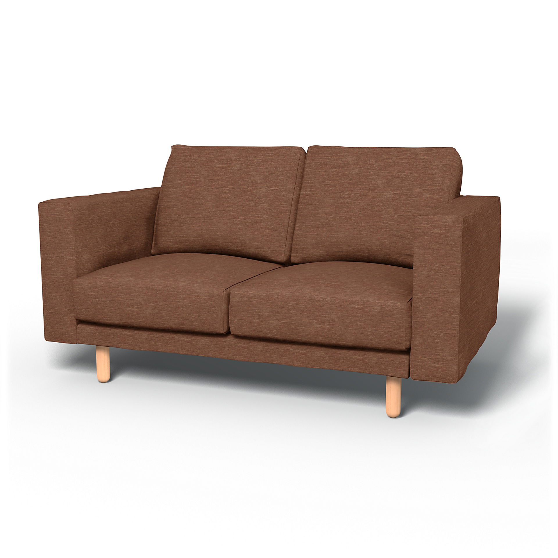 IKEA - Norsborg 2 Seater Sofa Cover, Vintage Rose, Velvet - Bemz