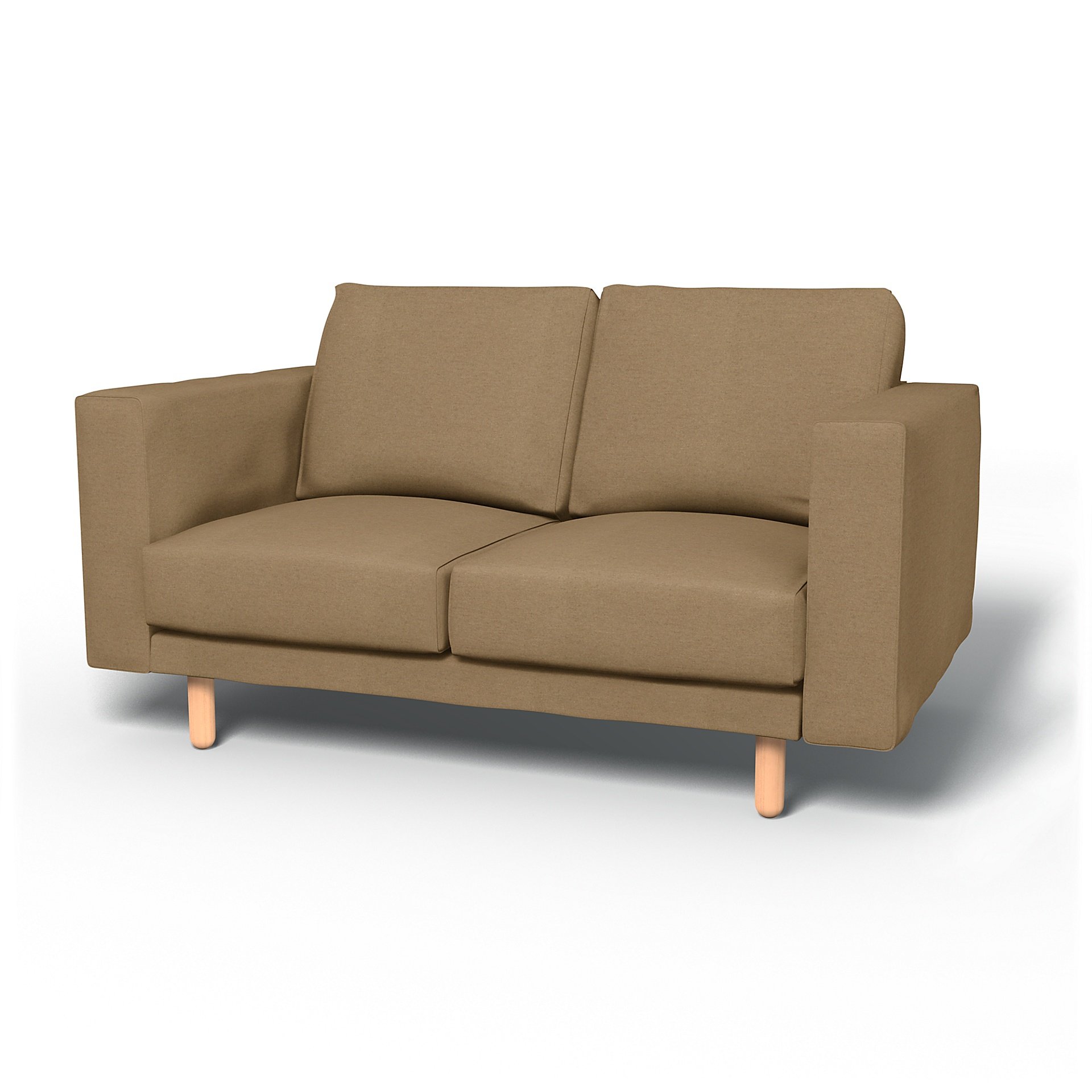 IKEA - Norsborg 2 Seater Sofa Cover, Sand, Wool - Bemz