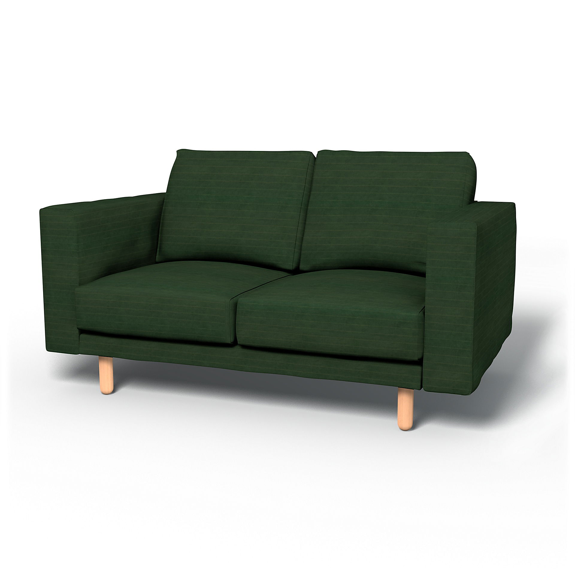 IKEA - Överdrag till Norsborg 2-sitssoffa, Deep Green, BEMZ NATURES’ PALETTE COLLECTION - Bemz