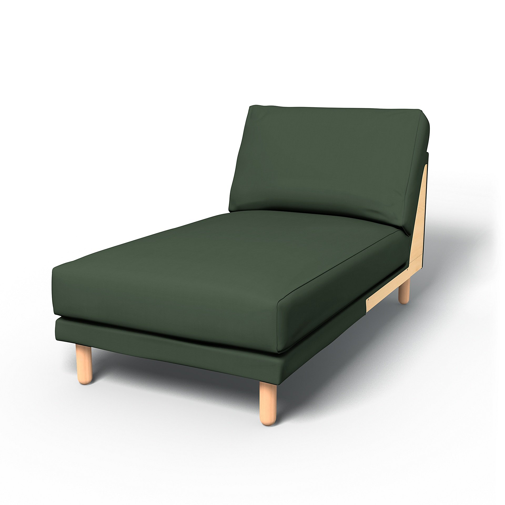IKEA - Norsborg Chaise Longue Add-on Unit Cover, Thyme, Cotton - Bemz