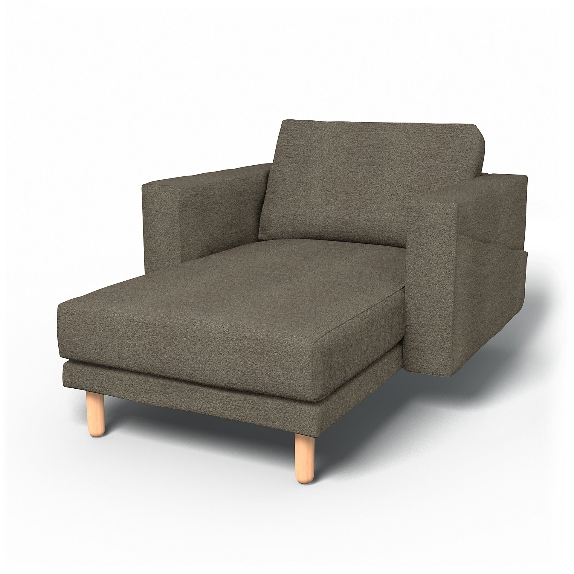 IKEA - Norsborg Stand Alone Chaise with Arms Cover, Sand Beige, BEMZ NATURE'S PALETTE COLLECTION - Bemz