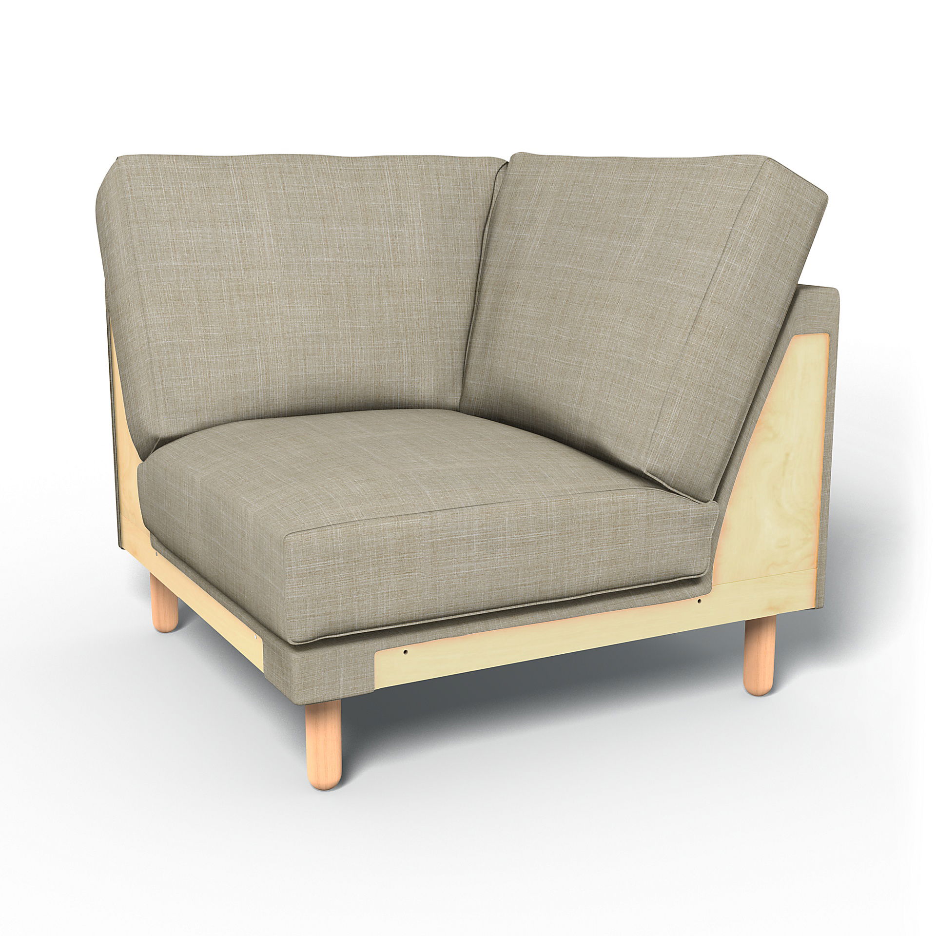 IKEA - Överdrag till Norsborg hörnsektion, Sand Beige, BOUCLÉ & TEXTUR - Bemz
