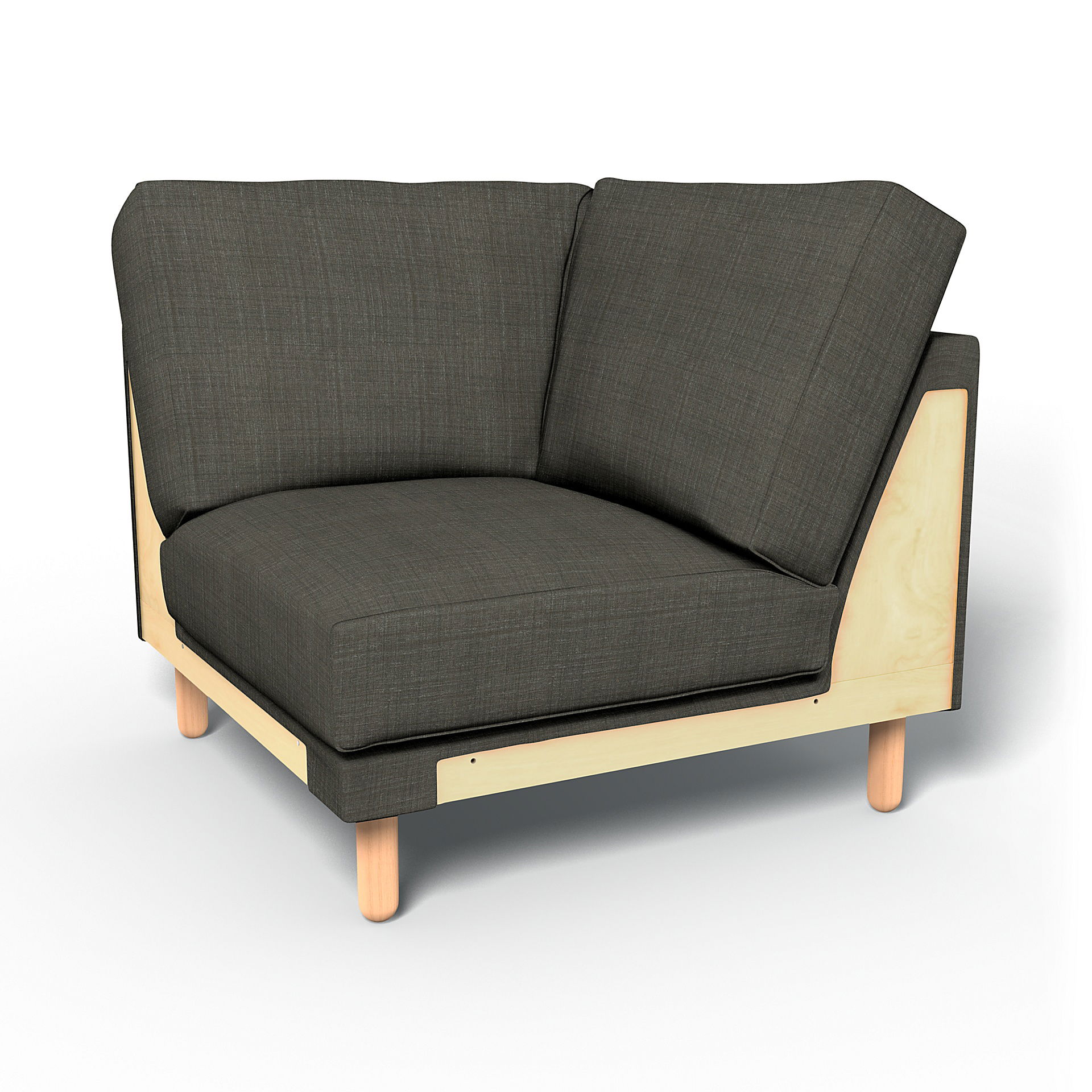 IKEA - Norsborg Corner Module Cover, Mole Brown, Bouclé & Texture - Bemz