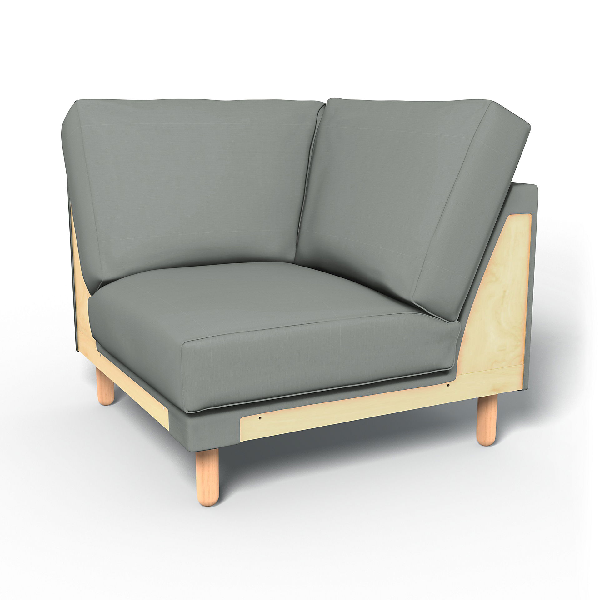 IKEA - Norsborg Corner Module Cover, Drizzle, Cotton - Bemz