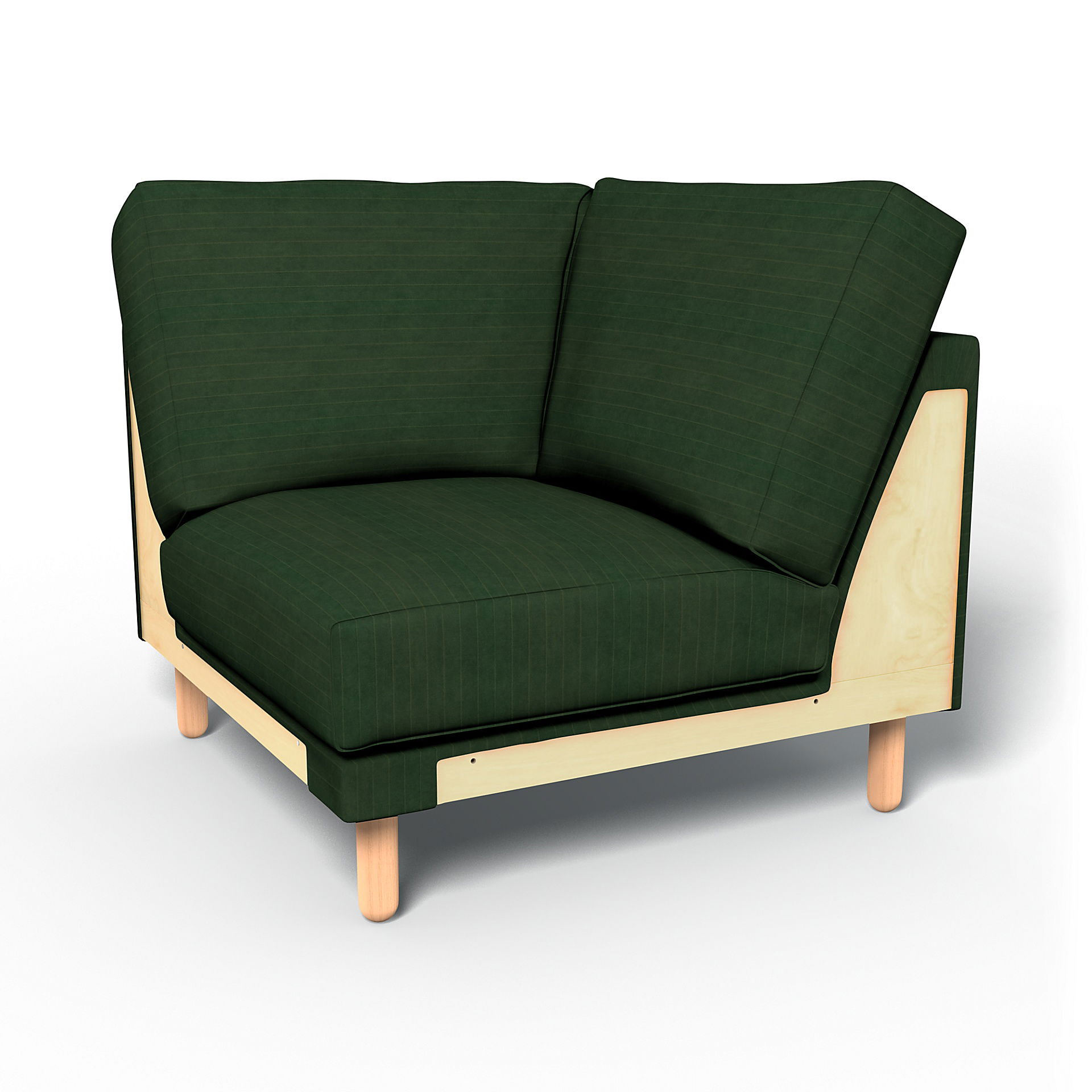 IKEA - Norsborg Corner Module Cover, Deep Green, BEMZ NATURE'S PALETTE COLLECTION - Bemz