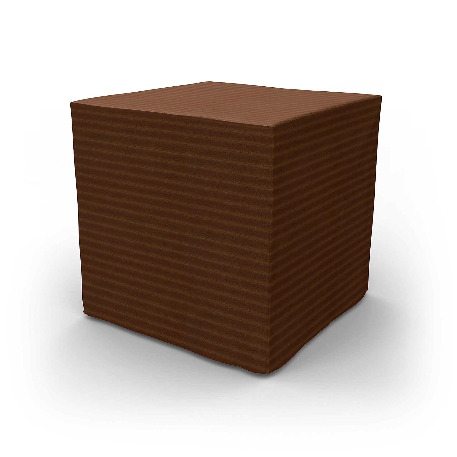 IKEA - Pallbo Footstool Cover, Chocolate Brown, Corduroy - Bemz