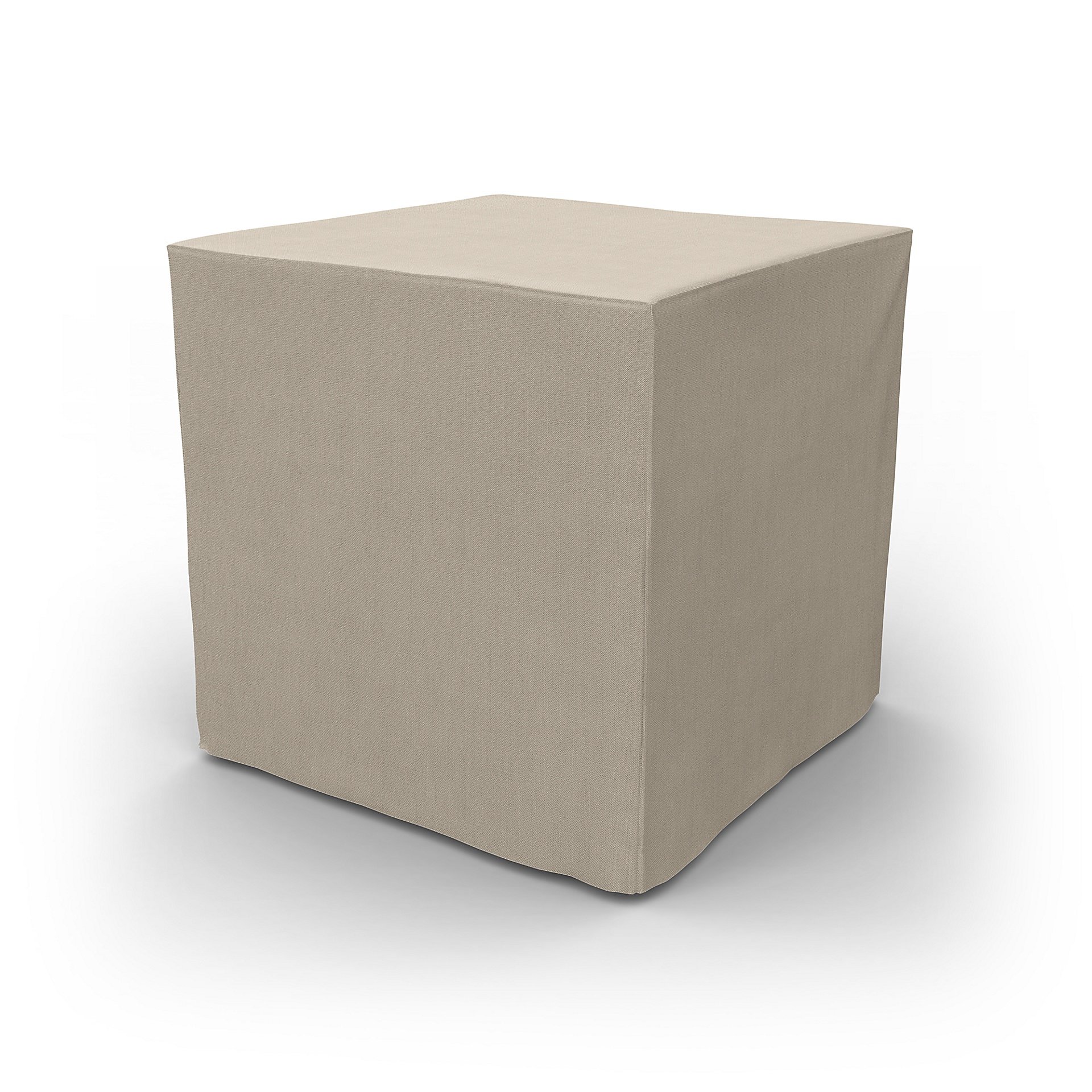 IKEA - Pallbo Footstool Cover, Parchment, Linen - Bemz