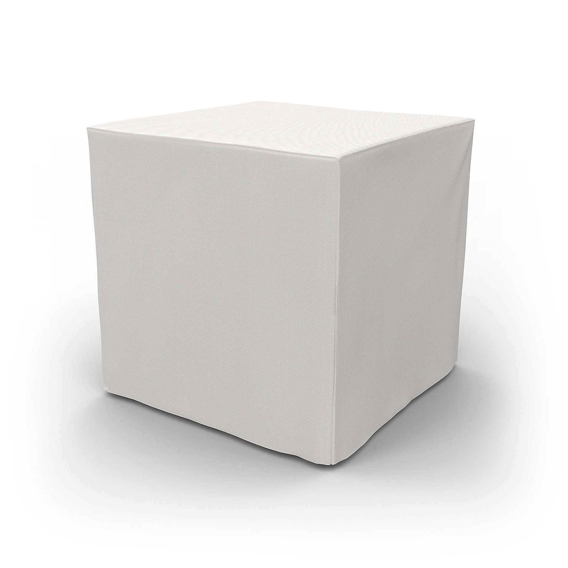 IKEA - Pallbo Footstool Cover, Soft White, Linen - Bemz