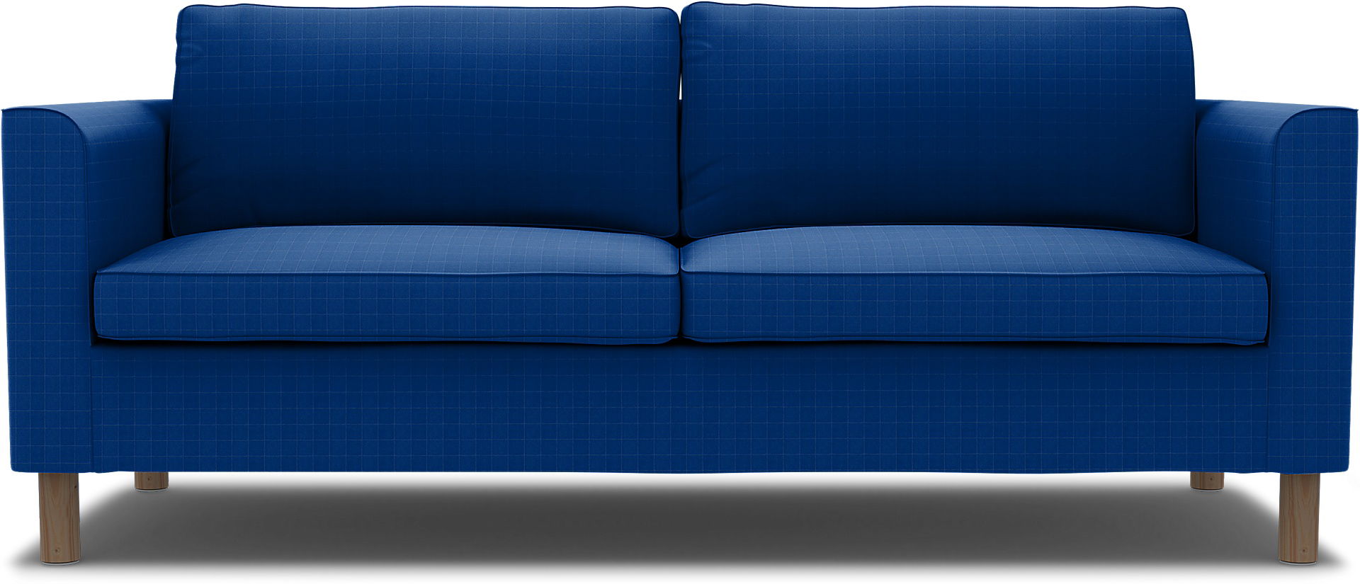 IKEA - Överdrag till Pärup 3-sitssoffa, Lapis Blue, Sammet - Bemz