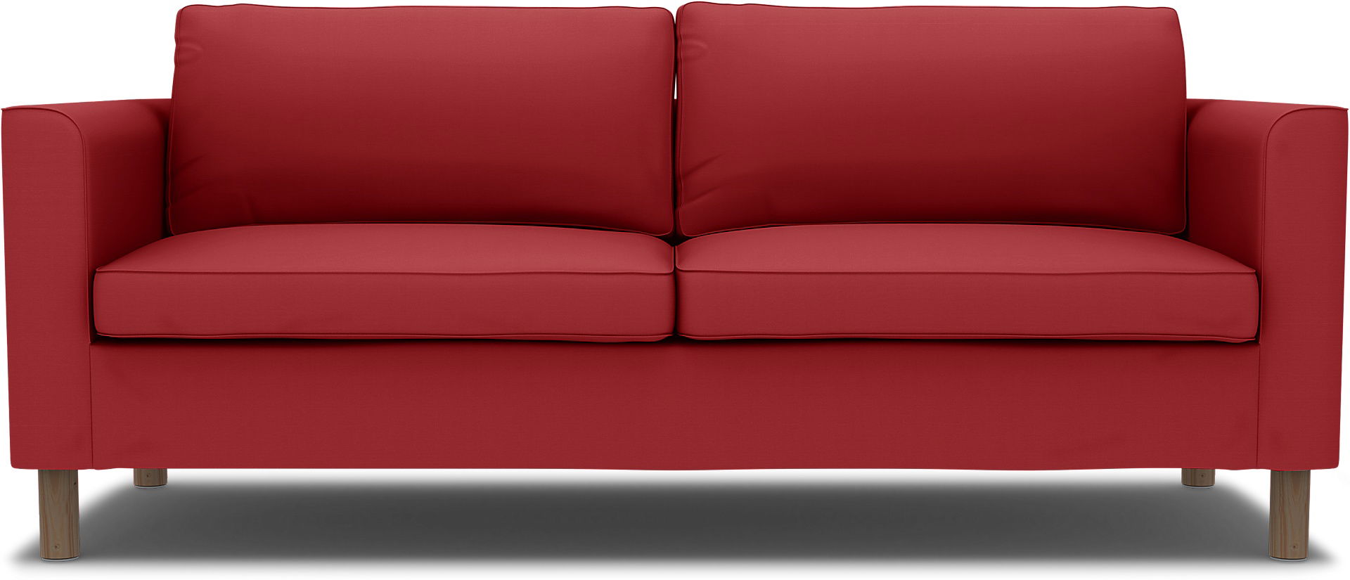 IKEA - Pärup 3 Seater Cover, Scarlet Red, Cotton - Bemz