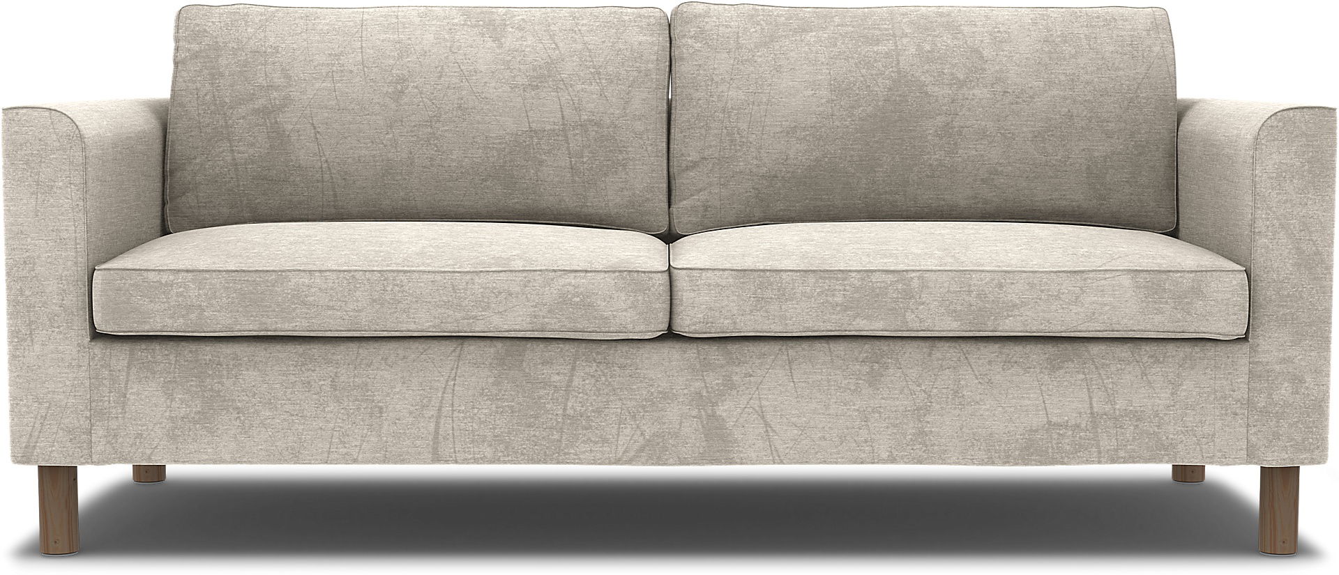 IKEA - Pärup 3 Seater Cover, Natural White, Velvet - Bemz