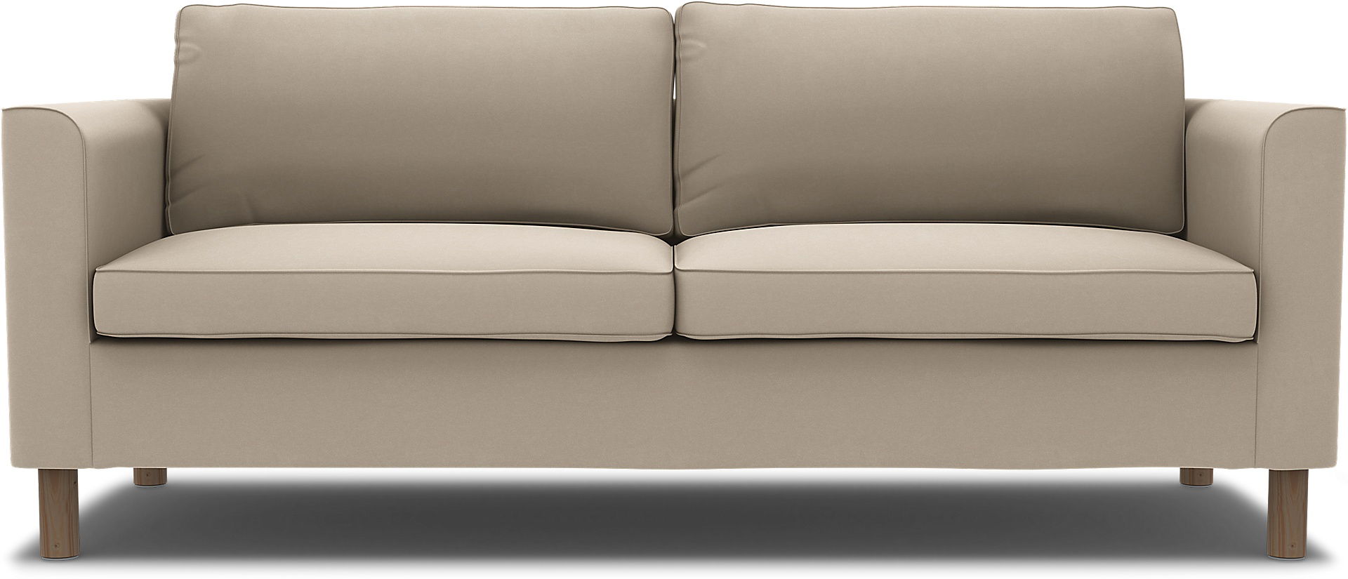 IKEA - Pärup 3 Seater Cover, Feather, Velvet - Bemz