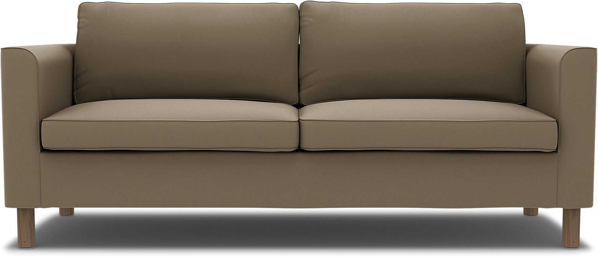 IKEA - Parup 3 Seater Cover, Taupe, Velvet - Bemz
