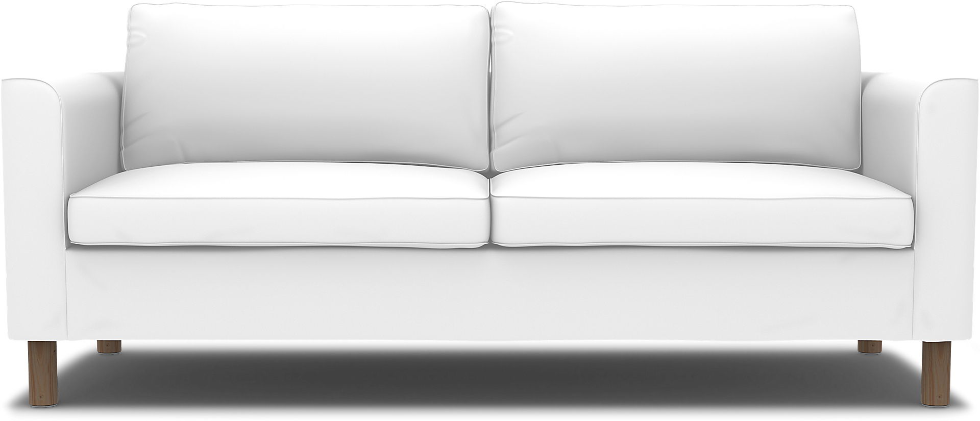 IKEA - Pärup 3 Seater Cover, Absolute White, Linen - Bemz