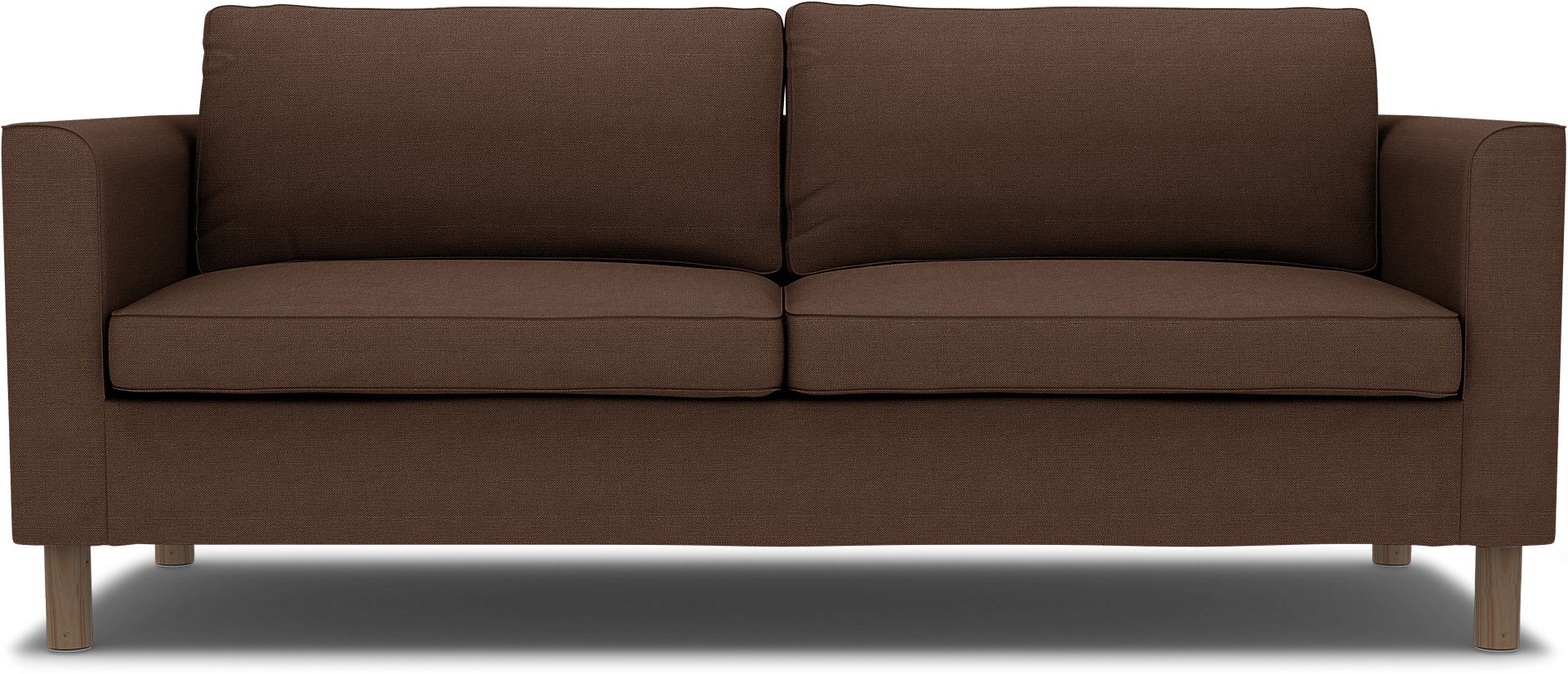 IKEA - Pärup 3 Seater Cover, Chocolate, Linen - Bemz